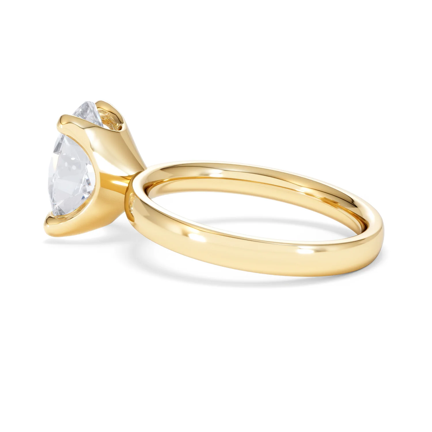 Origin 3.00ct Oval Cut Lab Diamond Solitaire Engagement Ring in 18K Yellow Gold - Image 62