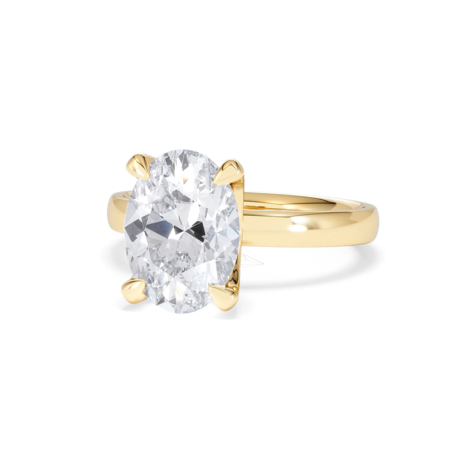 Origin 3.00ct Oval Cut Lab Diamond Solitaire Engagement Ring in 18K Yellow Gold - Image 83