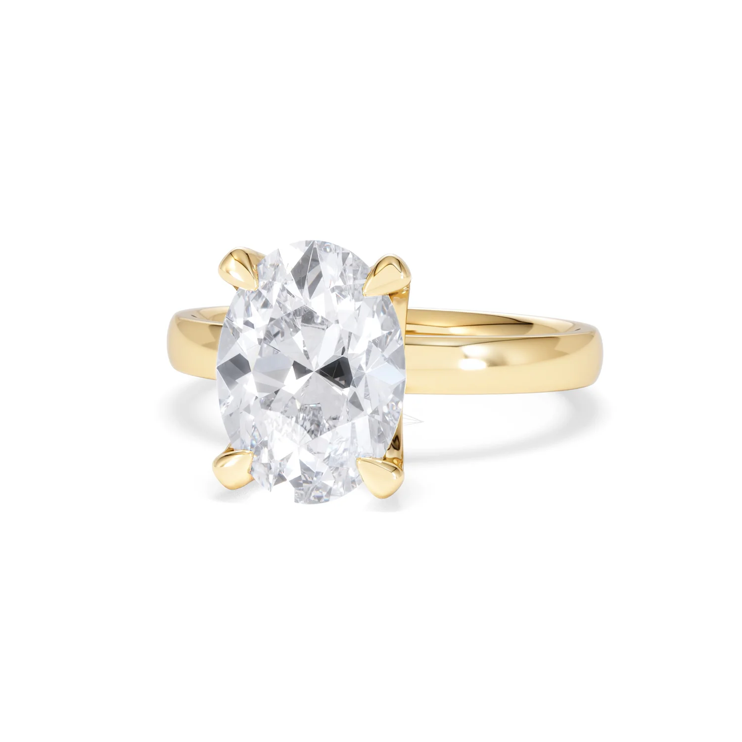 Origin 3.00ct Oval Cut Lab Diamond Solitaire Engagement Ring in 18K Yellow Gold - Image 84