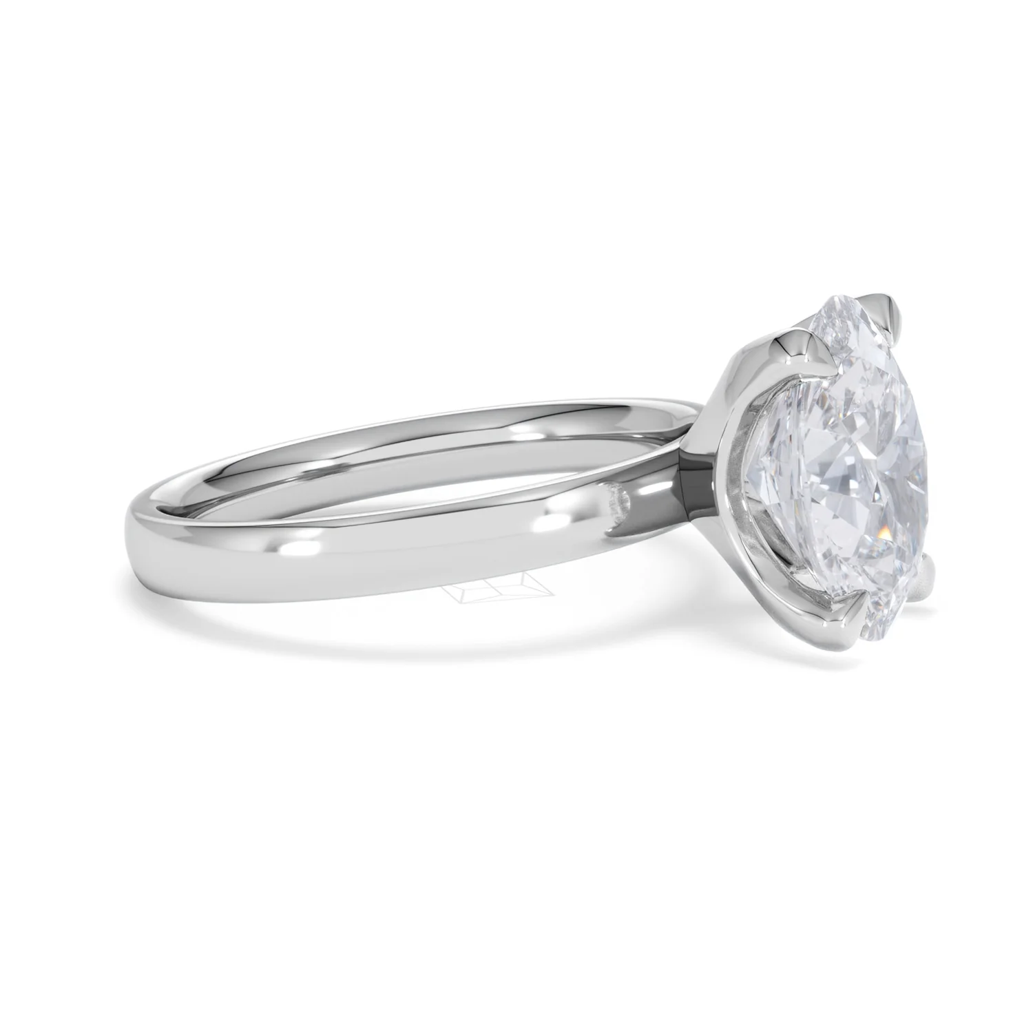 Origin 3.00ct Oval Cut Lab Diamond Solitaire Engagement Ring in Platinum - Image 21