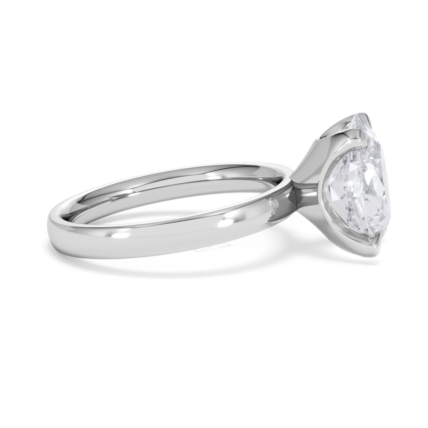 Origin 3.00ct Oval Cut Lab Diamond Solitaire Engagement Ring in Platinum - Image 25