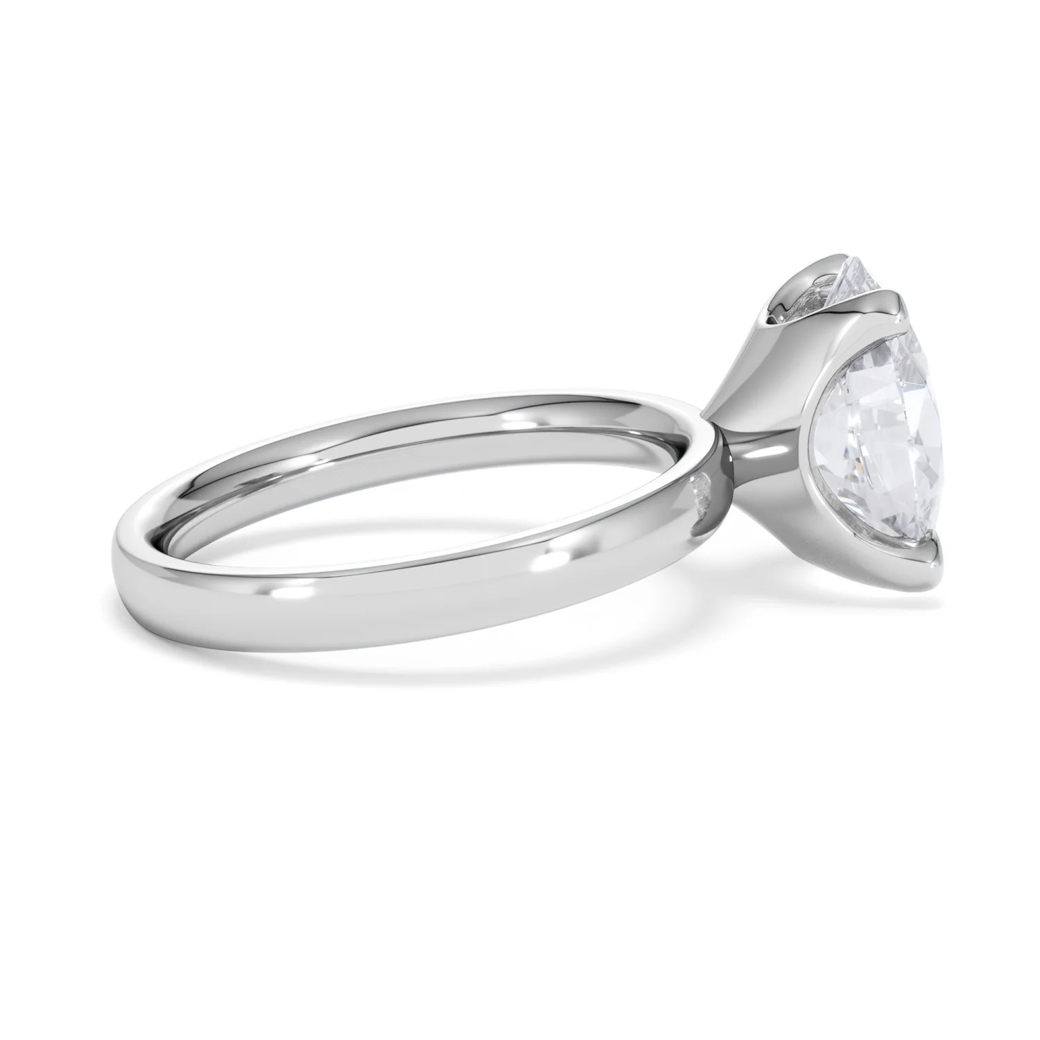 Origin 3.00ct Oval Cut Lab Diamond Solitaire Engagement Ring in Platinum - Image 29