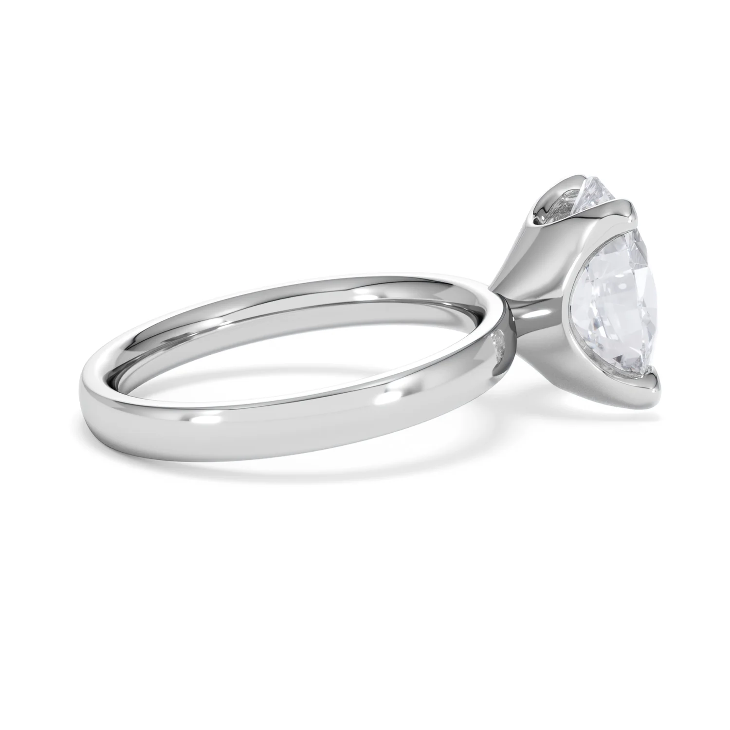 Origin 3.00ct Oval Cut Lab Diamond Solitaire Engagement Ring in Platinum - Image 30