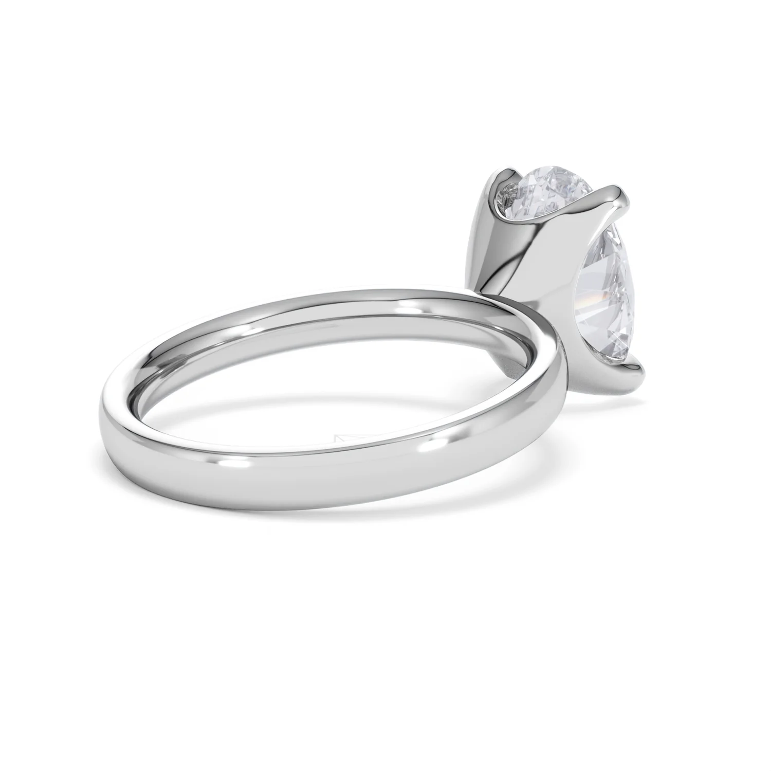 Origin 3.00ct Oval Cut Lab Diamond Solitaire Engagement Ring in Platinum - Image 37