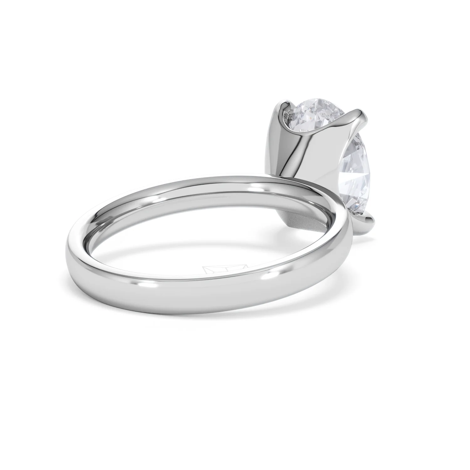 Origin 3.00ct Oval Cut Lab Diamond Solitaire Engagement Ring in Platinum - Image 39