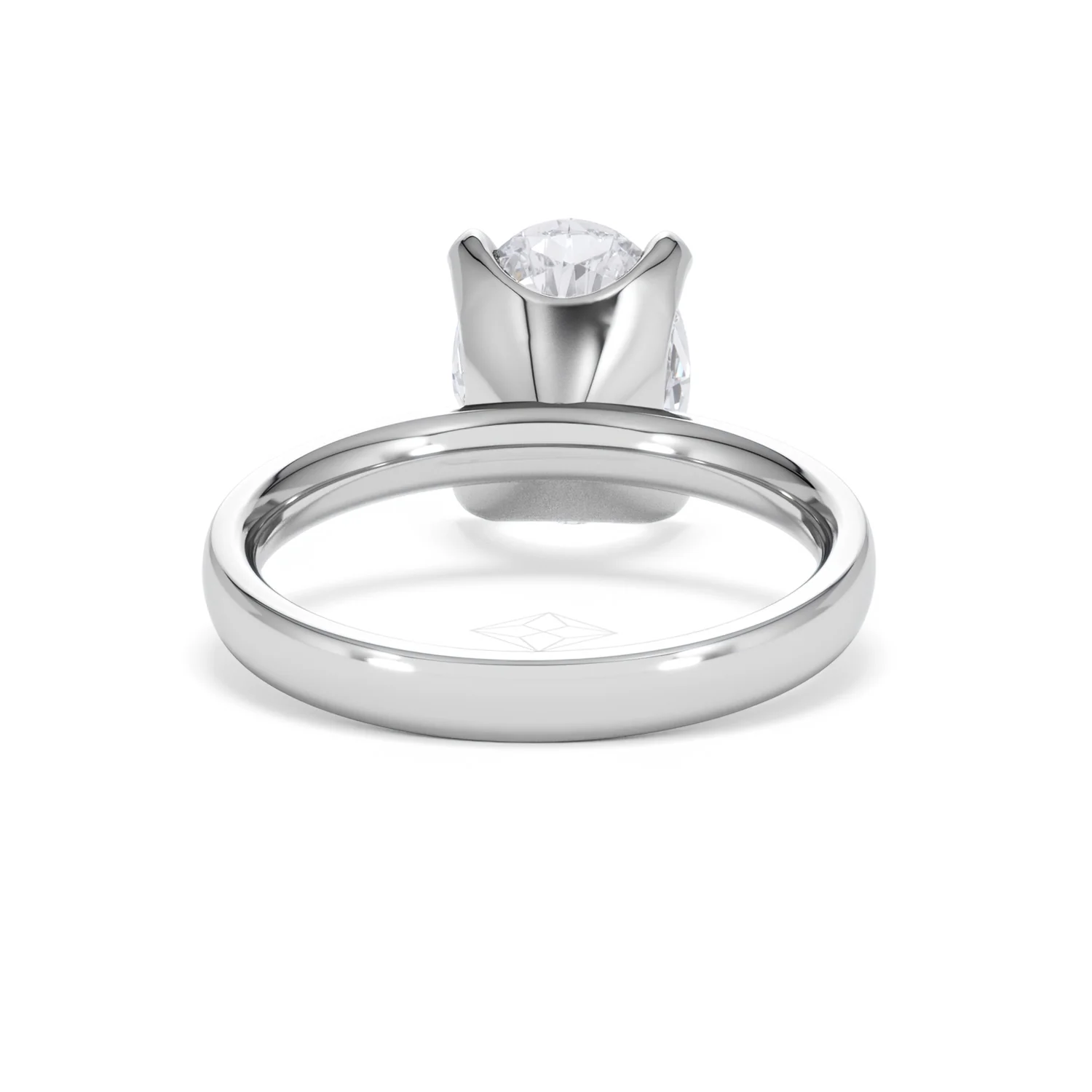 Origin 3.00ct Oval Cut Lab Diamond Solitaire Engagement Ring in Platinum - Image 46