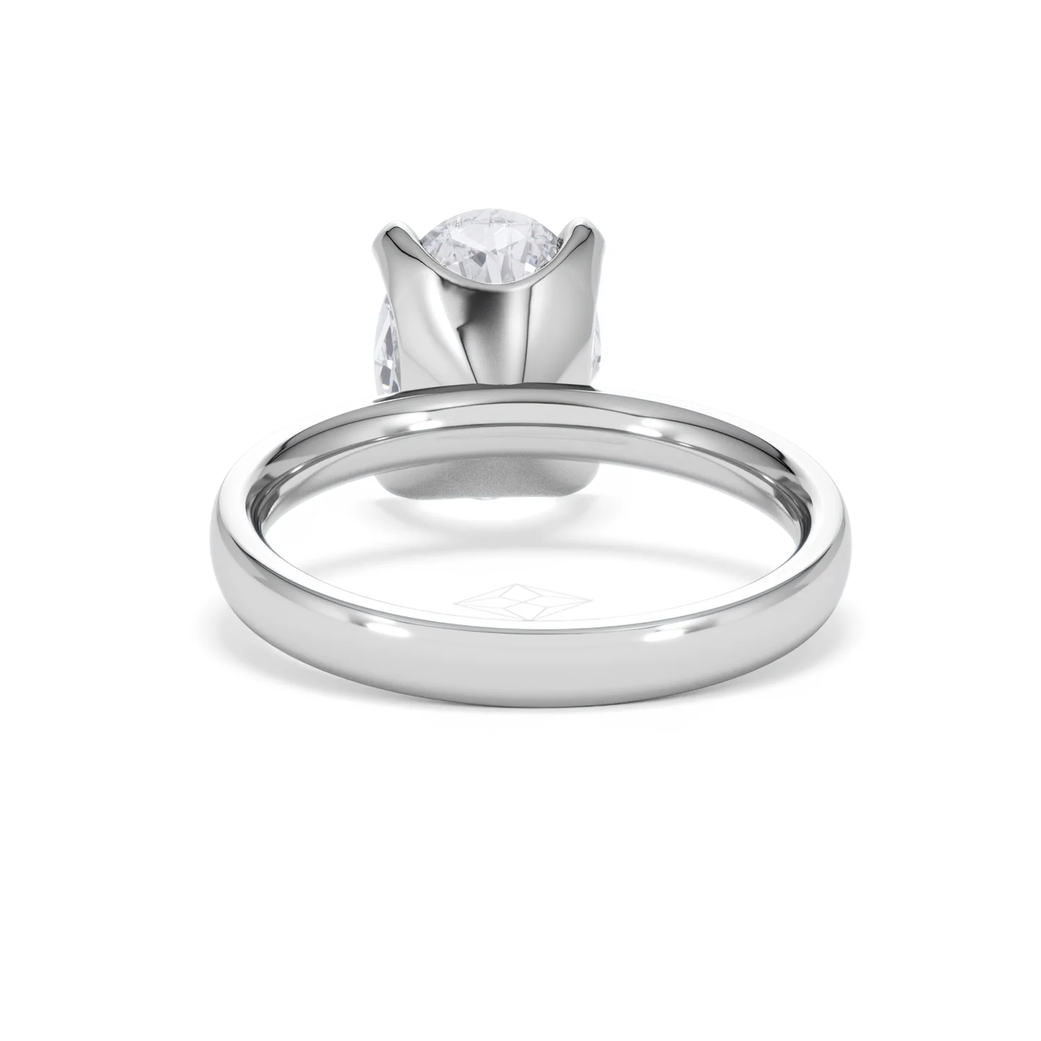 Origin 3.00ct Oval Cut Lab Diamond Solitaire Engagement Ring in Platinum - Image 48