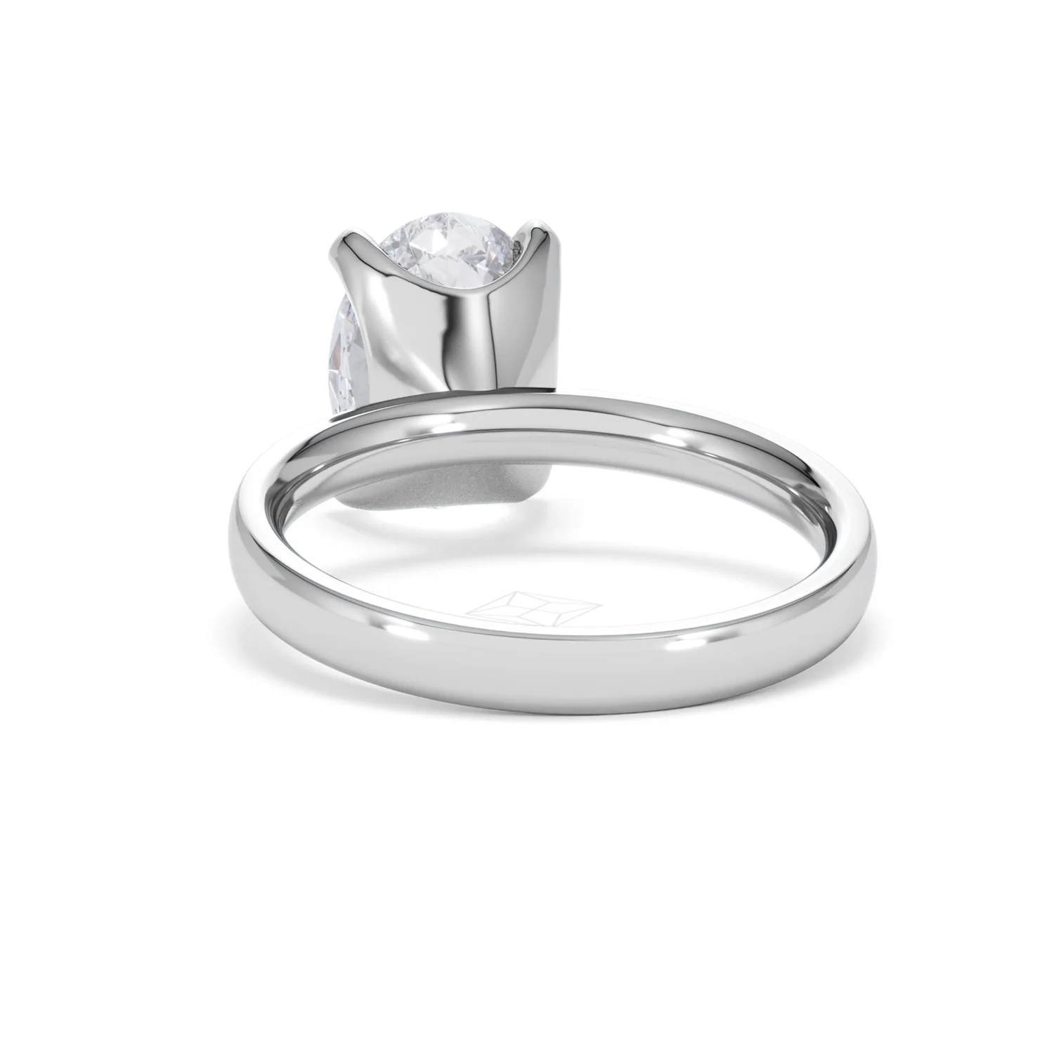 Origin 3.00ct Oval Cut Lab Diamond Solitaire Engagement Ring in Platinum - Image 50