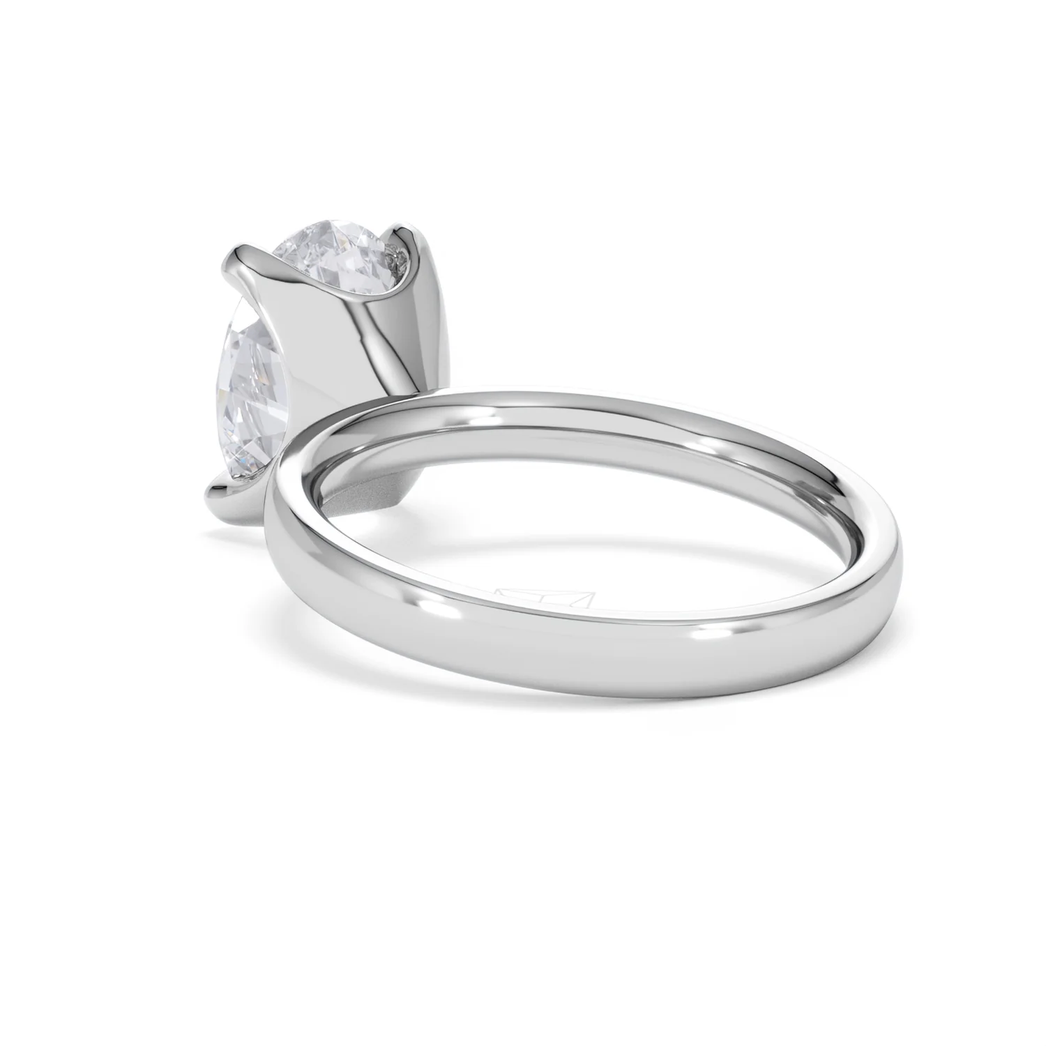 Origin 3.00ct Oval Cut Lab Diamond Solitaire Engagement Ring in Platinum - Image 55
