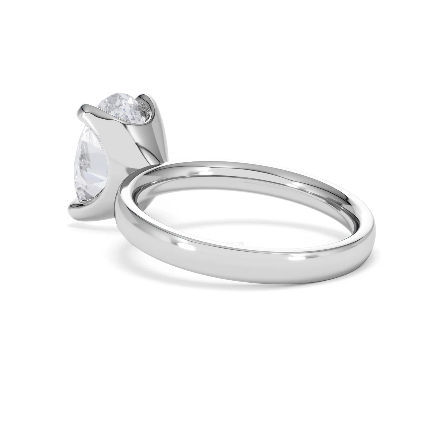 Origin 3.00ct Oval Cut Lab Diamond Solitaire Engagement Ring in Platinum - Image 57