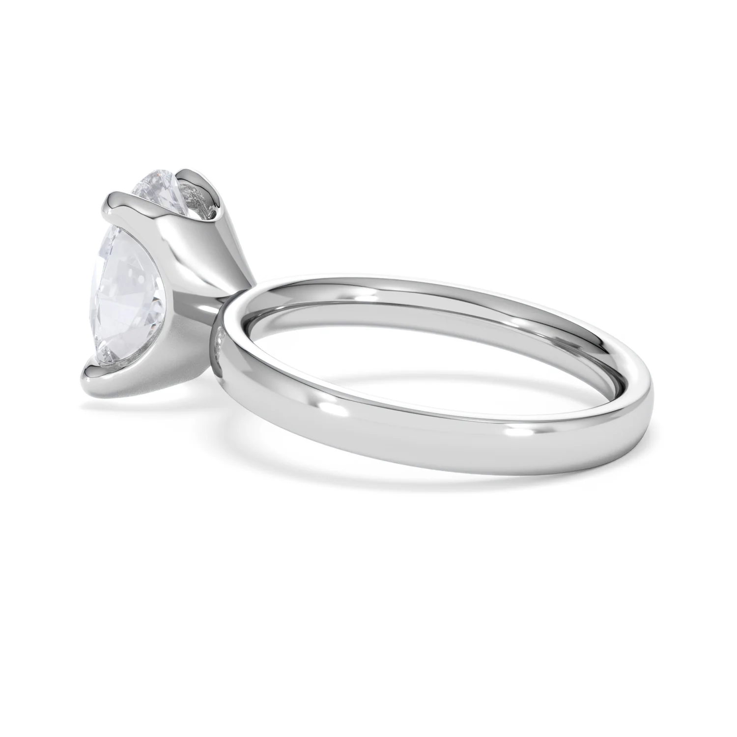 Origin 3.00ct Oval Cut Lab Diamond Solitaire Engagement Ring in Platinum - Image 61