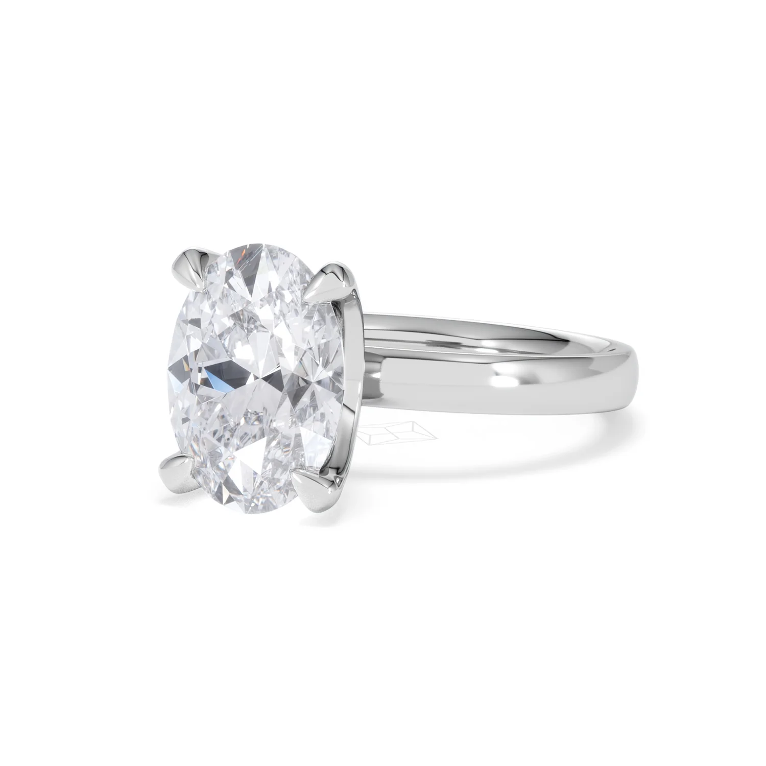Origin 3.00ct Oval Cut Lab Diamond Solitaire Engagement Ring in Platinum - Image 81