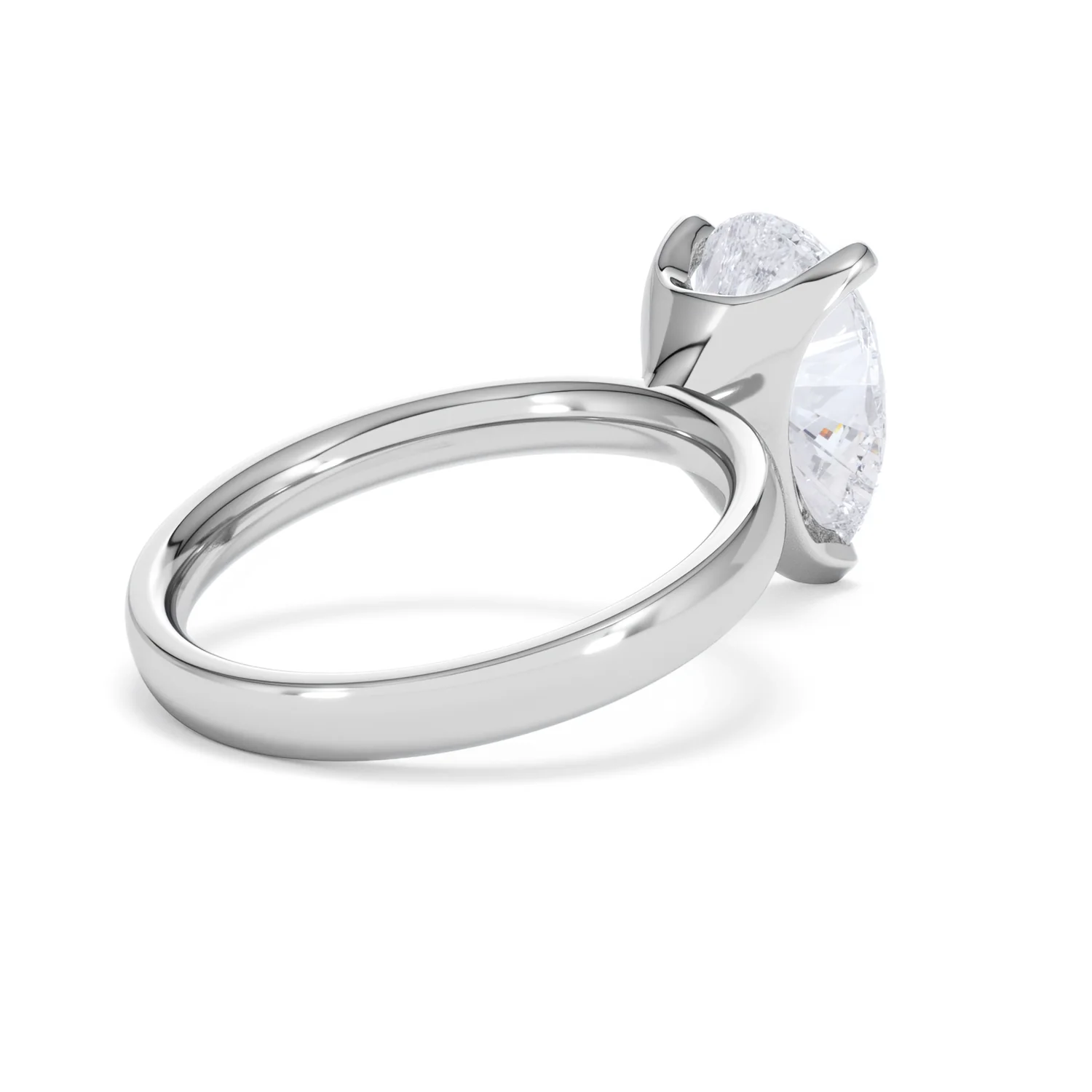 Origin 3.00ct Pear Cut Lab Diamond Solitaire Engagement Ring in 18K White Gold - Image 37