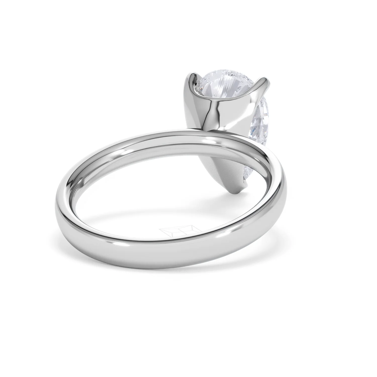 Origin 3.00ct Pear Cut Lab Diamond Solitaire Engagement Ring in 18K White Gold - Image 42