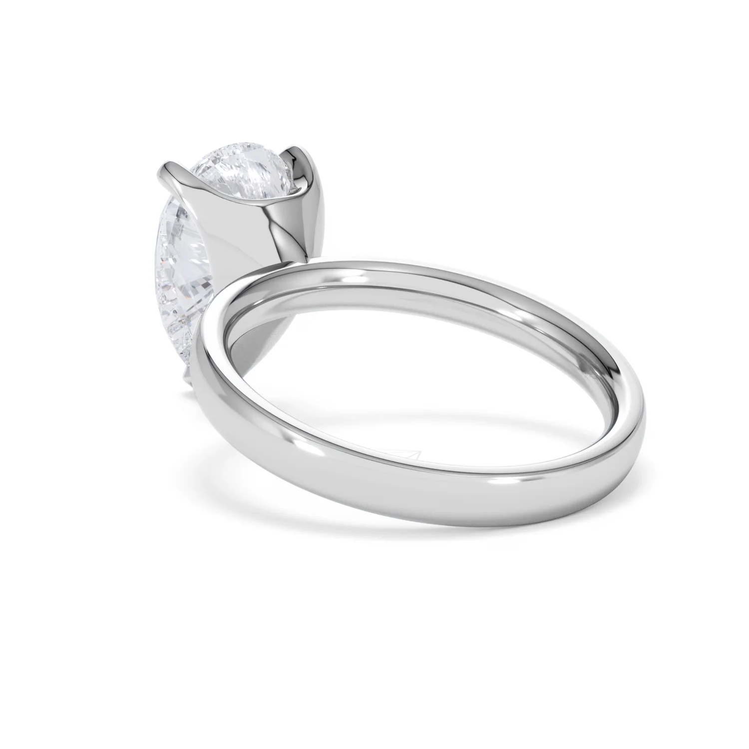Origin 3.00ct Pear Cut Lab Diamond Solitaire Engagement Ring in 18K White Gold - Image 55