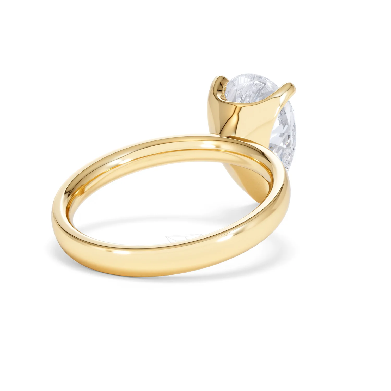 Origin 3.00ct Pear Cut Lab Diamond Solitaire Engagement Ring in 18K Yellow Gold - Image 40