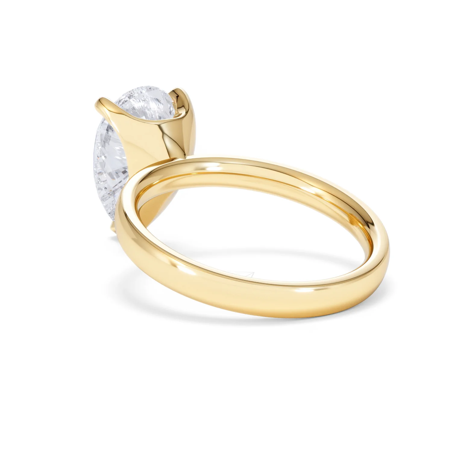 Origin 3.00ct Pear Cut Lab Diamond Solitaire Engagement Ring in 18K Yellow Gold - Image 55
