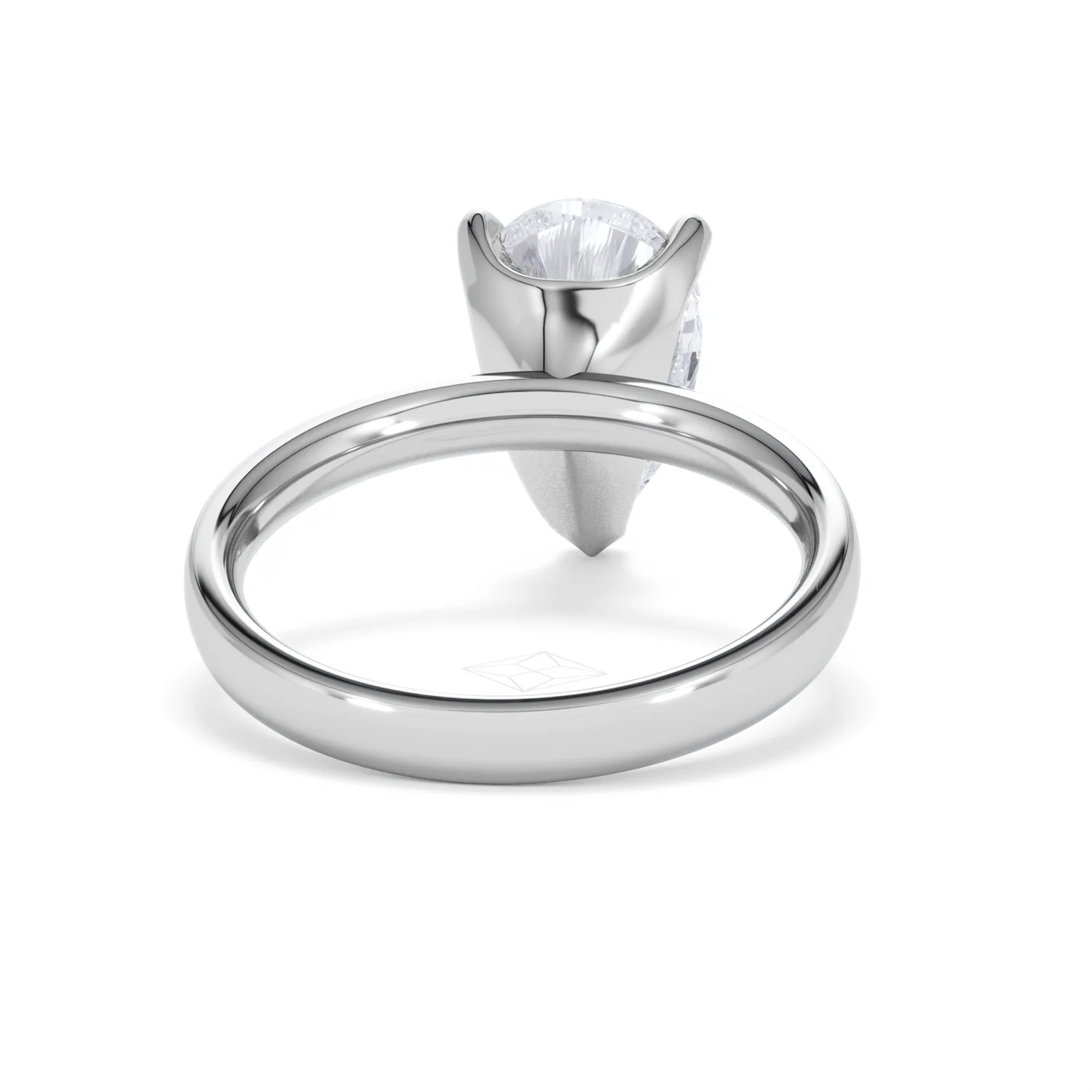 Origin 3.00ct Pear Cut Lab Diamond Solitaire Engagement Ring in Platinum - Image 45