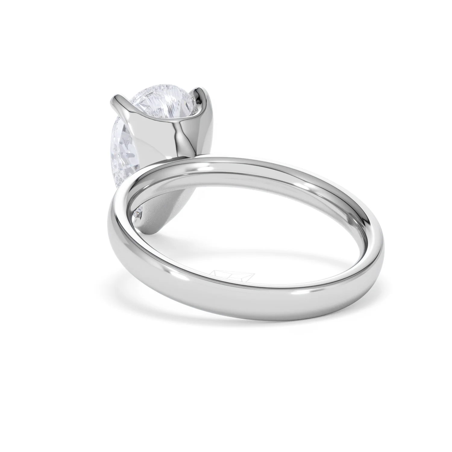 Origin 3.00ct Pear Cut Lab Diamond Solitaire Engagement Ring in Platinum - Image 53