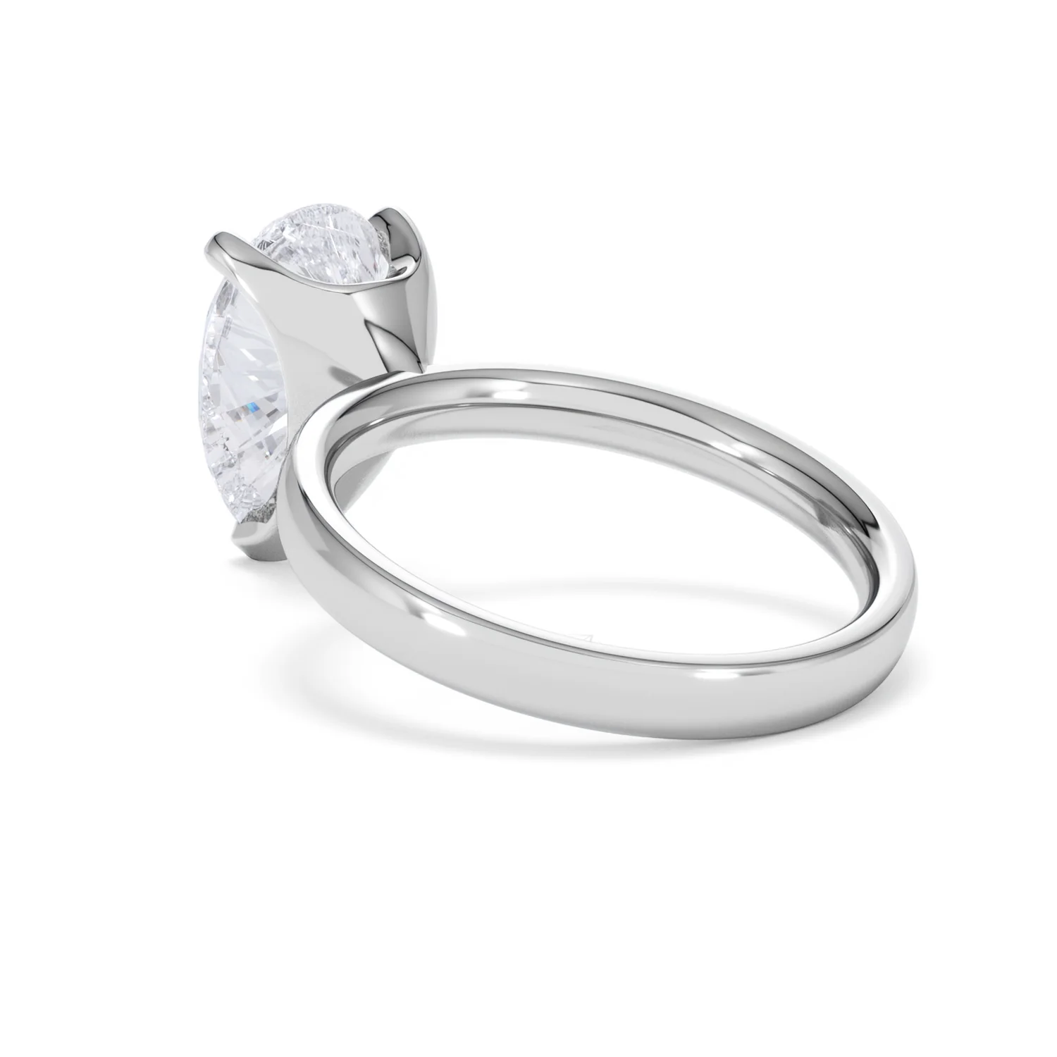 Origin 3.00ct Pear Cut Lab Diamond Solitaire Engagement Ring in Platinum - Image 56
