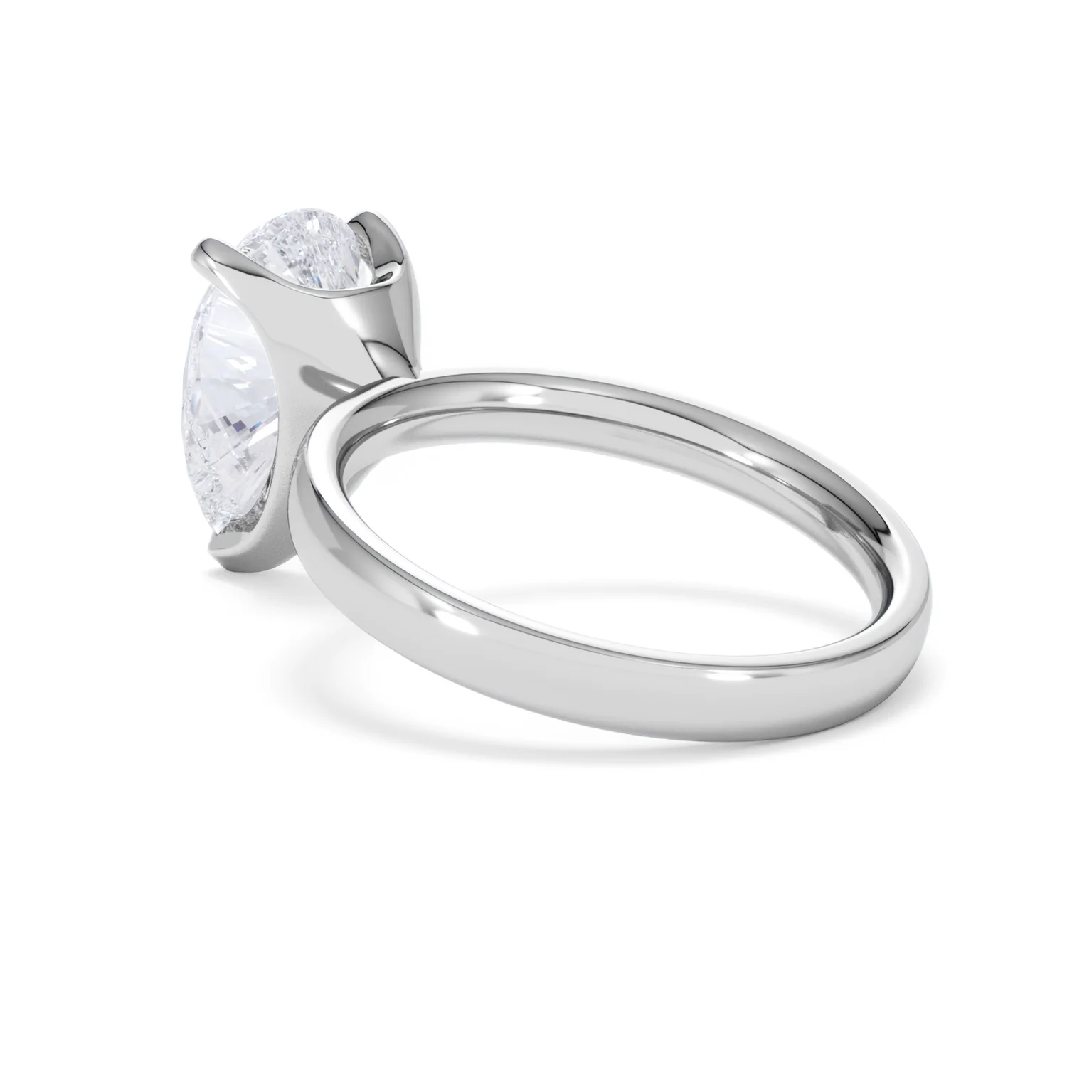 Origin 3.00ct Pear Cut Lab Diamond Solitaire Engagement Ring in Platinum - Image 57
