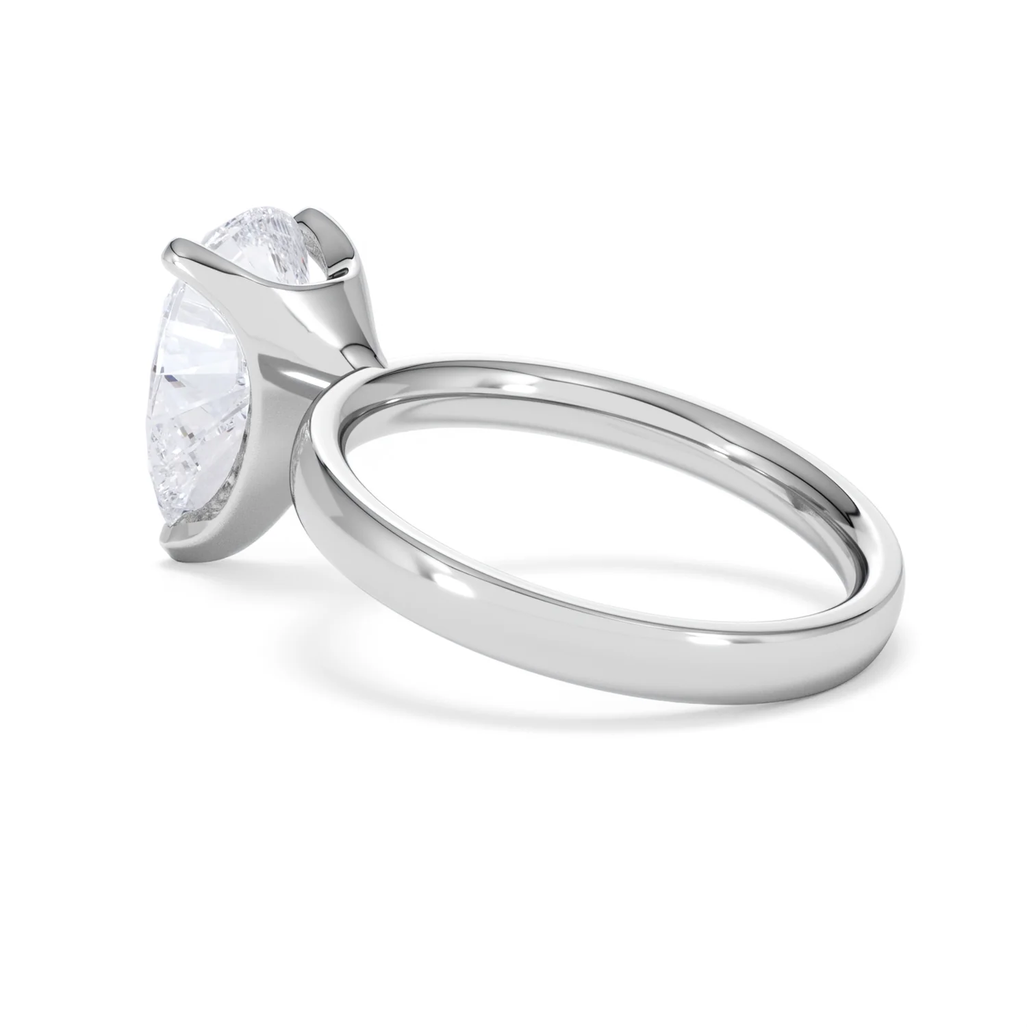 Origin 3.00ct Pear Cut Lab Diamond Solitaire Engagement Ring in Platinum - Image 59