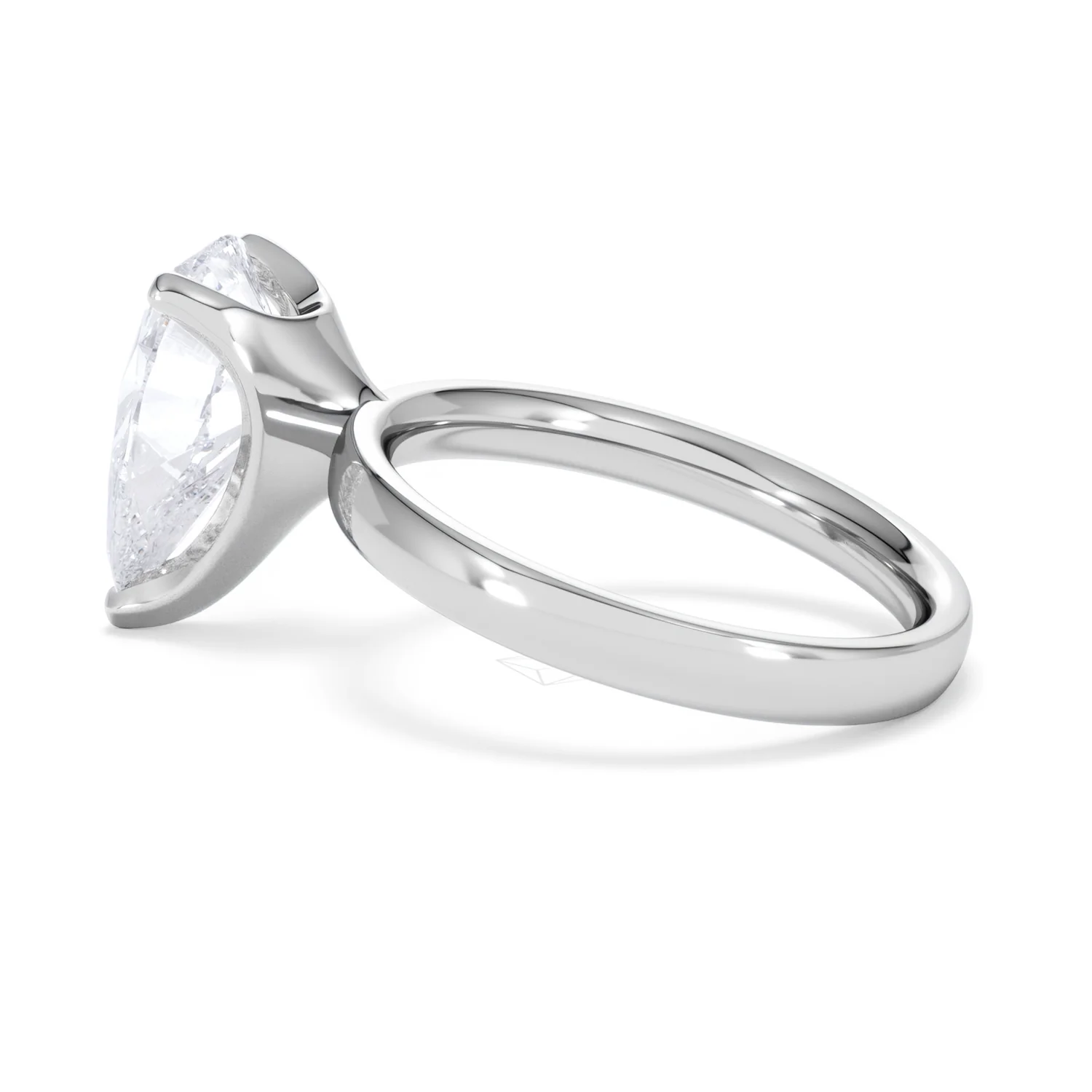 Origin 3.00ct Pear Cut Lab Diamond Solitaire Engagement Ring in Platinum - Image 63