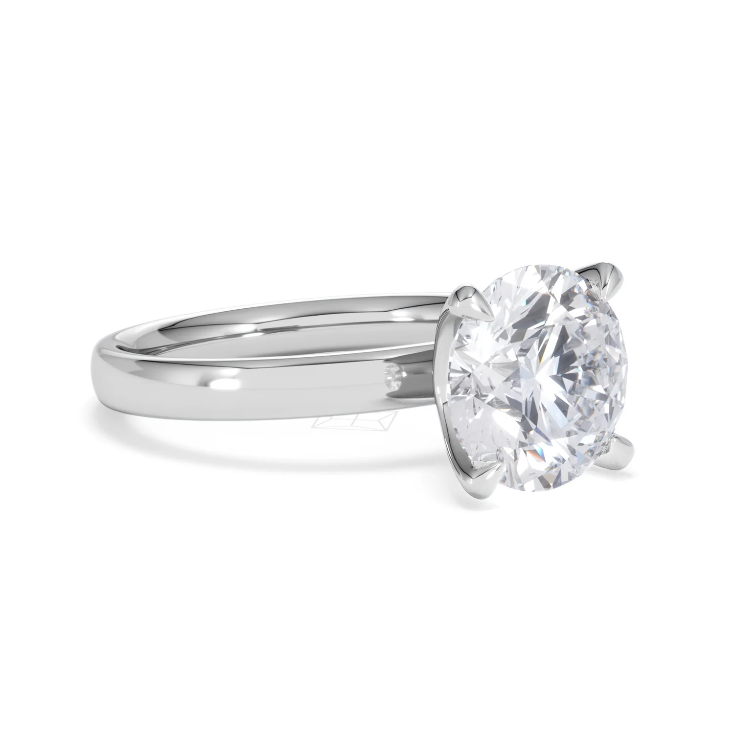 Origin 3.00ct Round Cut Lab Diamond Solitaire Engagement Ring in 18K White Gold - Image 15