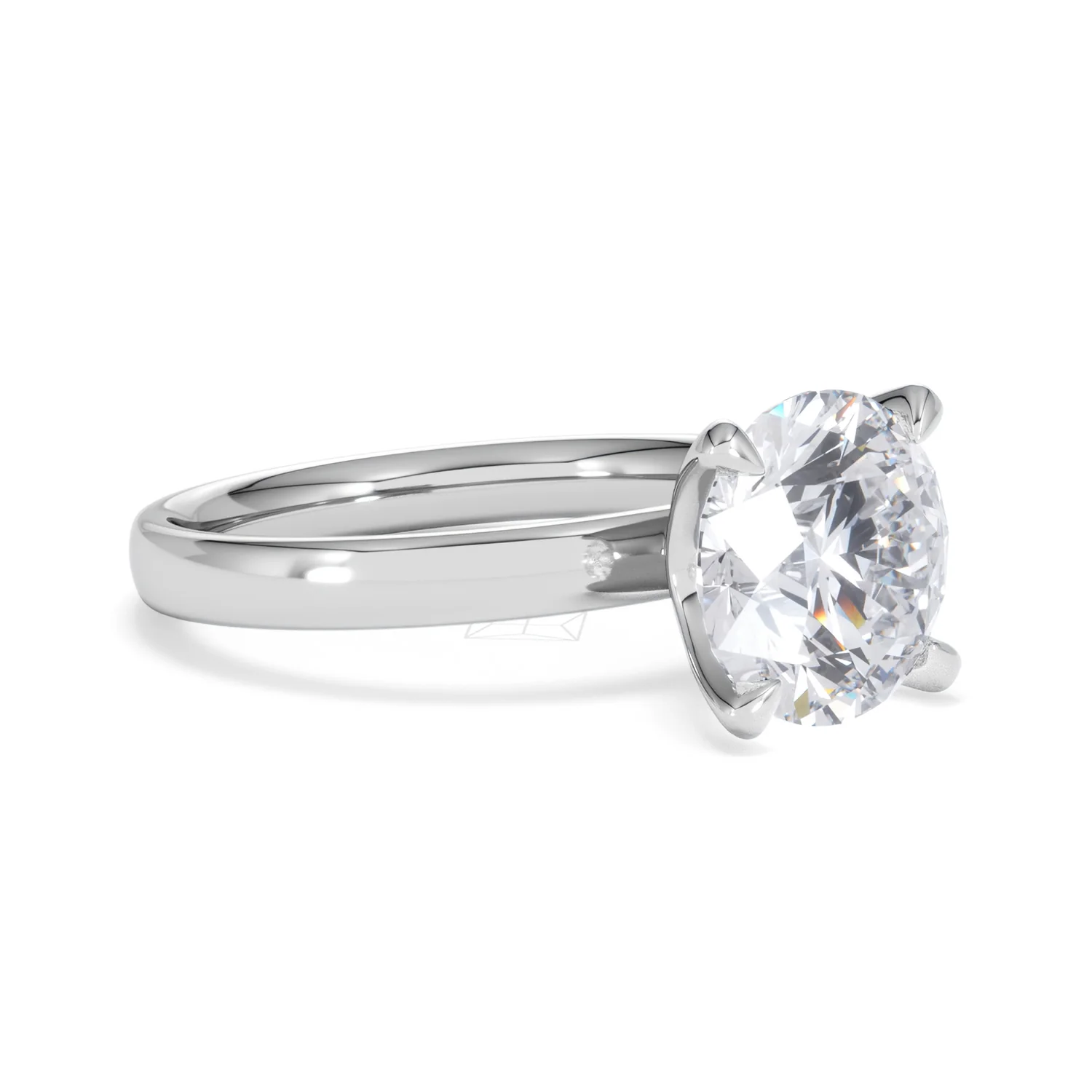 Origin 3.00ct Round Cut Lab Diamond Solitaire Engagement Ring in 18K White Gold - Image 16