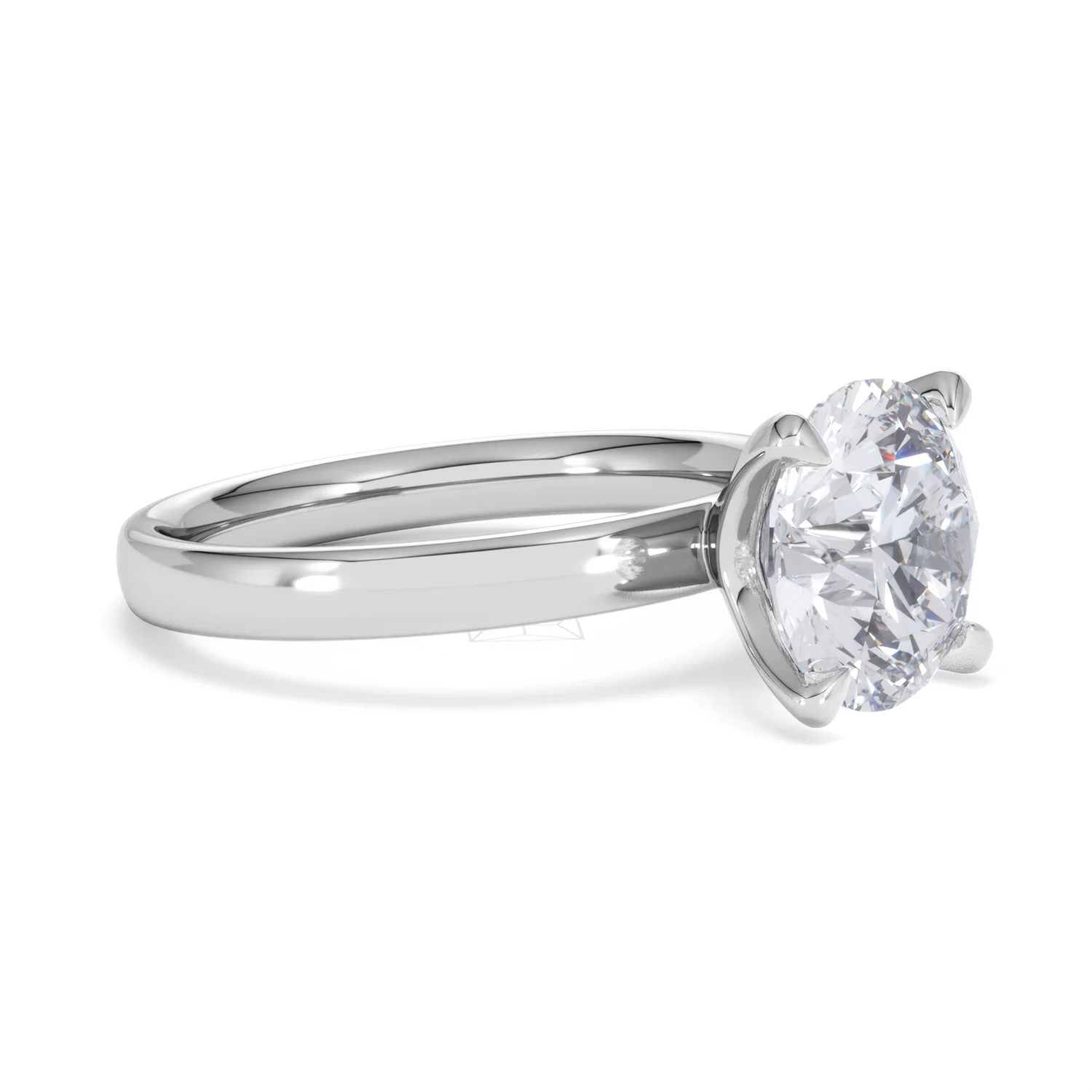 Origin 3.00ct Round Cut Lab Diamond Solitaire Engagement Ring in 18K White Gold - Image 18