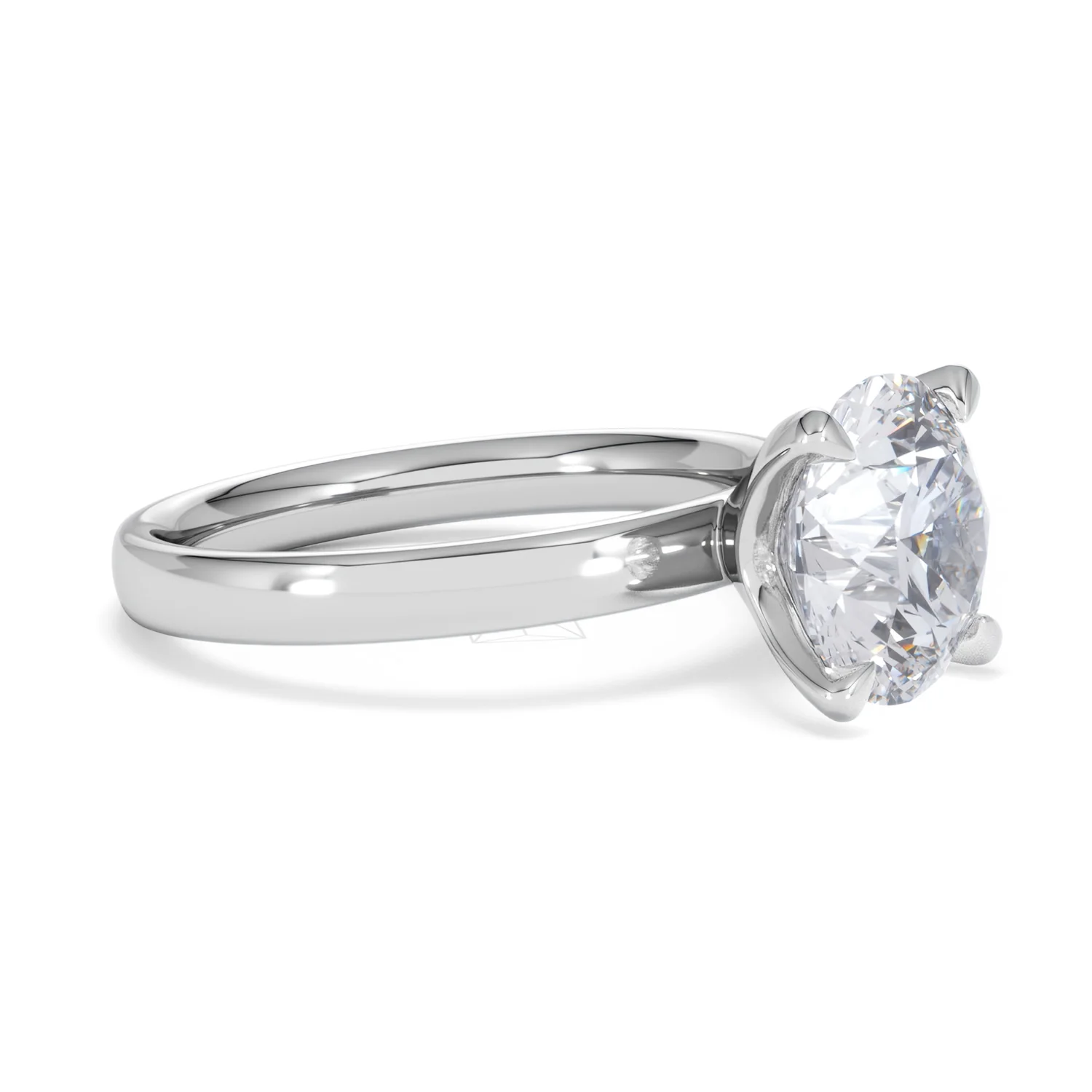 Origin 3.00ct Round Cut Lab Diamond Solitaire Engagement Ring in 18K White Gold - Image 19