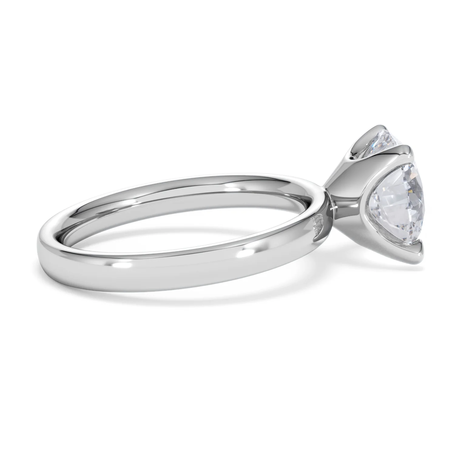 Origin 3.00ct Round Cut Lab Diamond Solitaire Engagement Ring in 18K White Gold - Image 29
