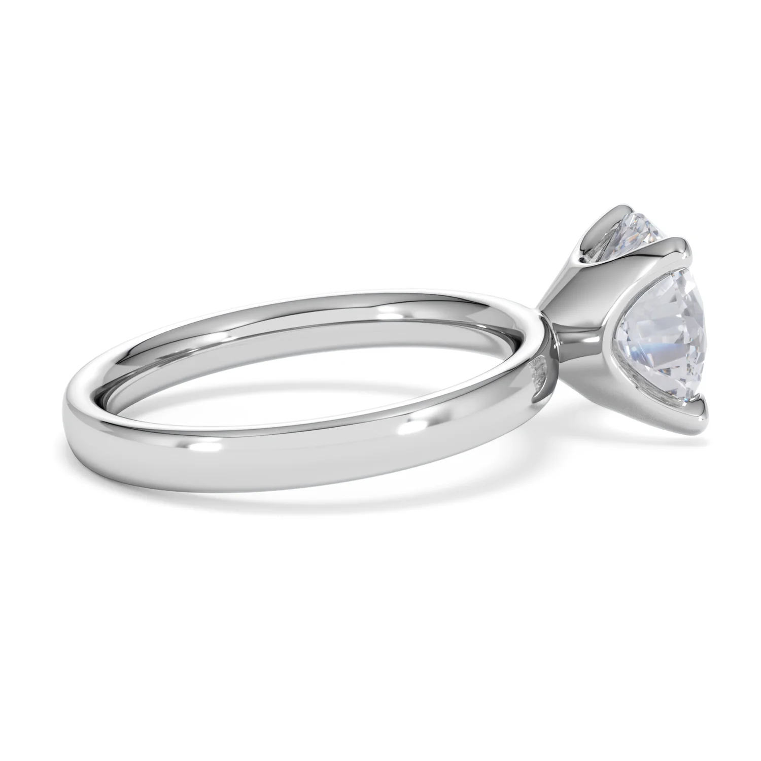 Origin 3.00ct Round Cut Lab Diamond Solitaire Engagement Ring in 18K White Gold - Image 30