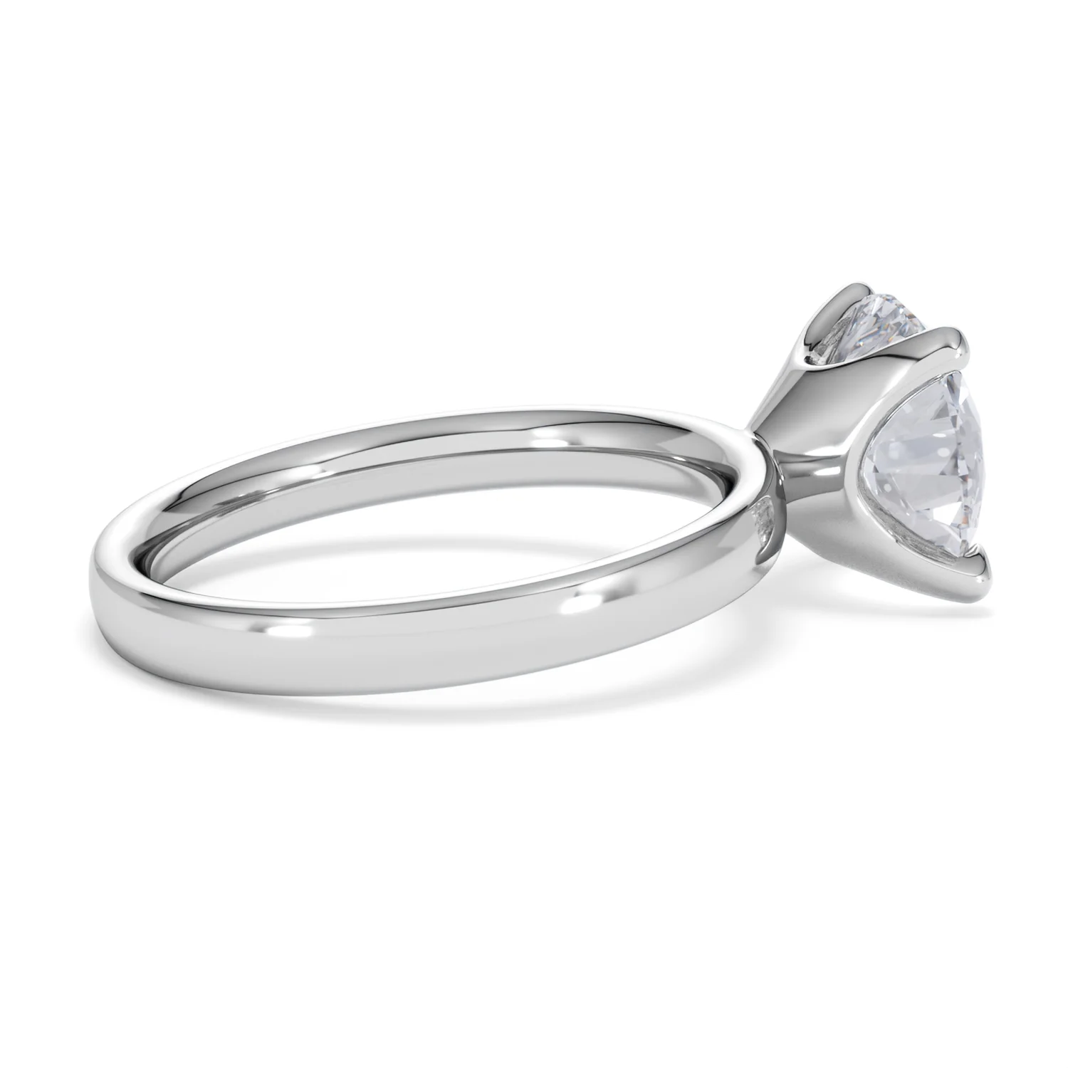 Origin 3.00ct Round Cut Lab Diamond Solitaire Engagement Ring in 18K White Gold - Image 31