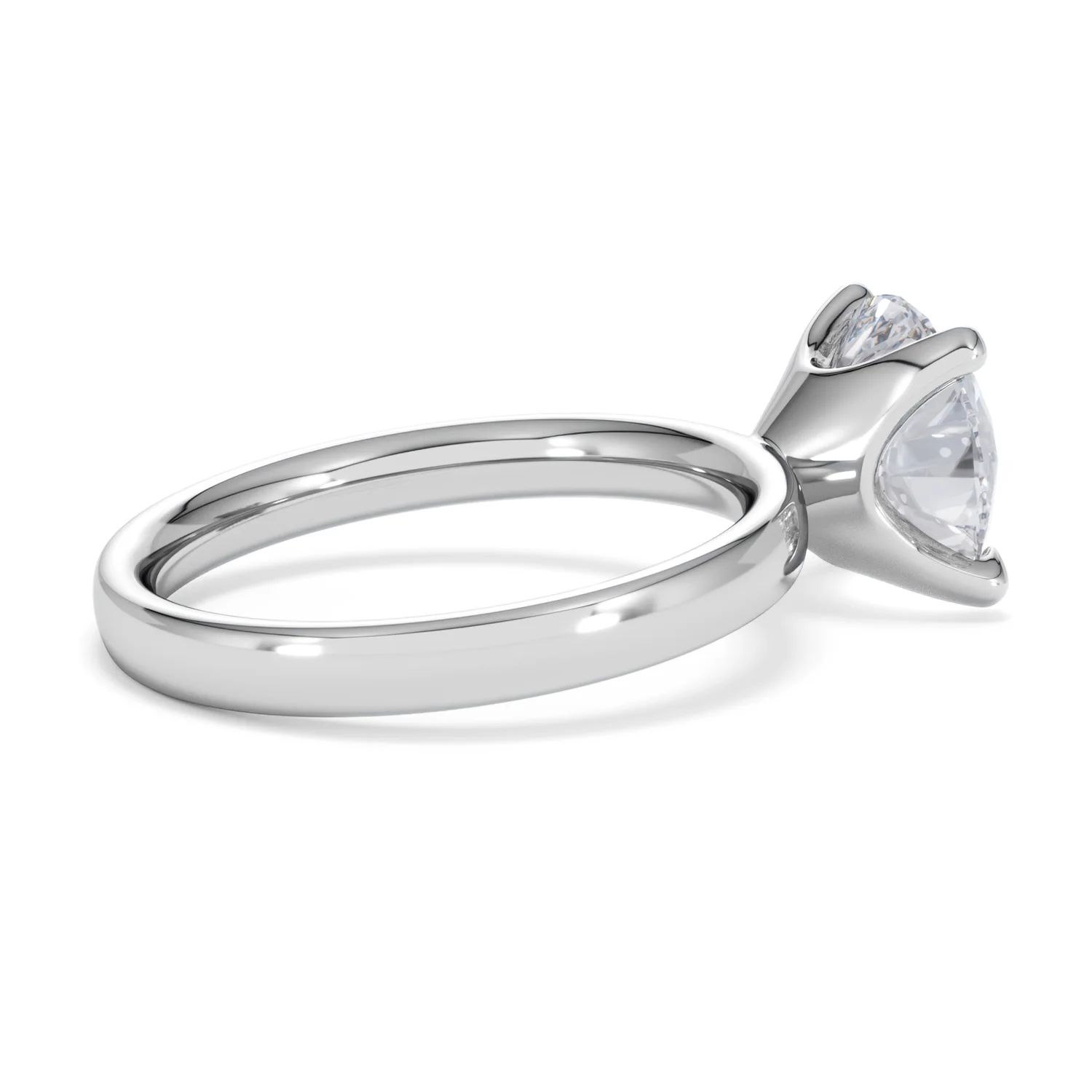 Origin 3.00ct Round Cut Lab Diamond Solitaire Engagement Ring in 18K White Gold - Image 32