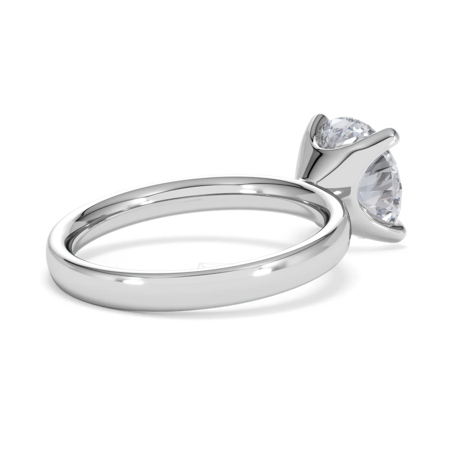 Origin 3.00ct Round Cut Lab Diamond Solitaire Engagement Ring in 18K White Gold - Image 36