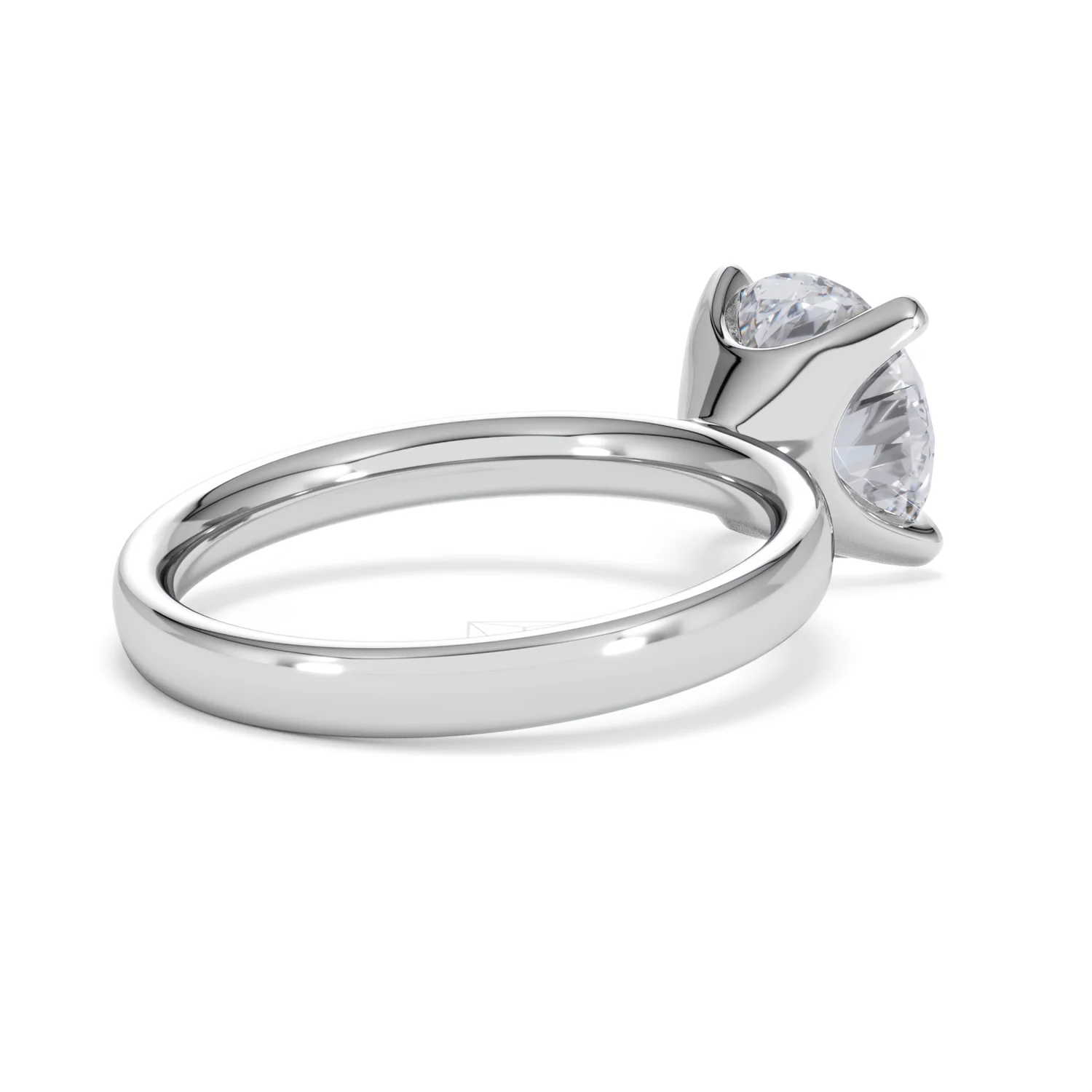 Origin 3.00ct Round Cut Lab Diamond Solitaire Engagement Ring in 18K White Gold - Image 37