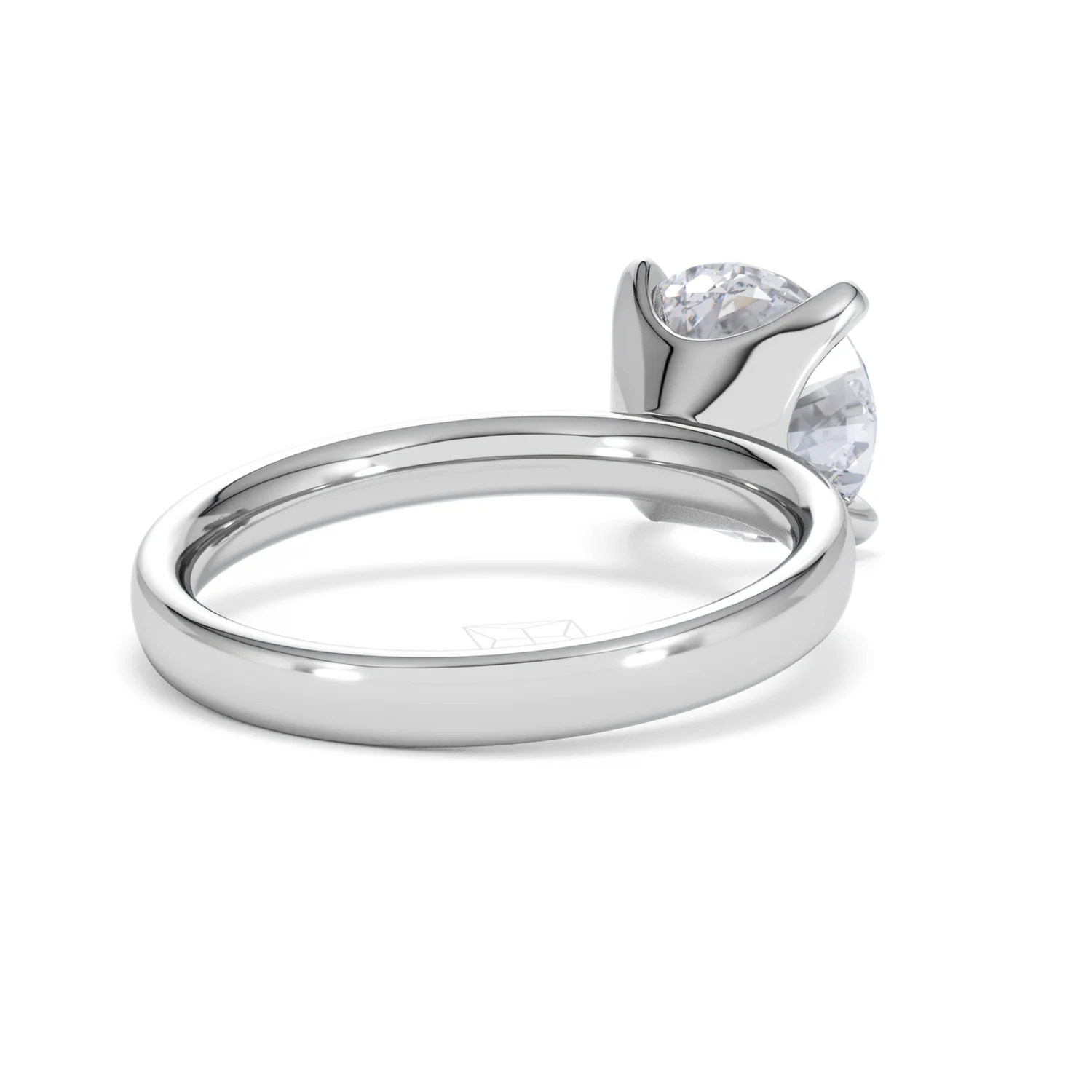 Origin 3.00ct Round Cut Lab Diamond Solitaire Engagement Ring in 18K White Gold - Image 40