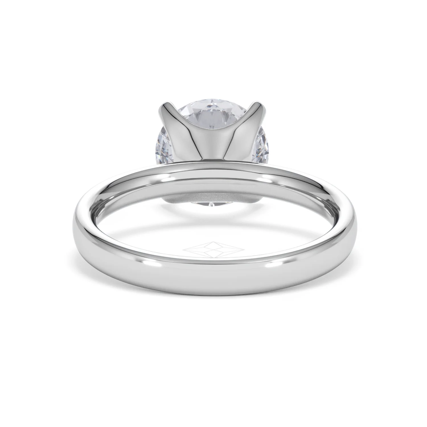 Origin 3.00ct Round Cut Lab Diamond Solitaire Engagement Ring in 18K White Gold - Image 47