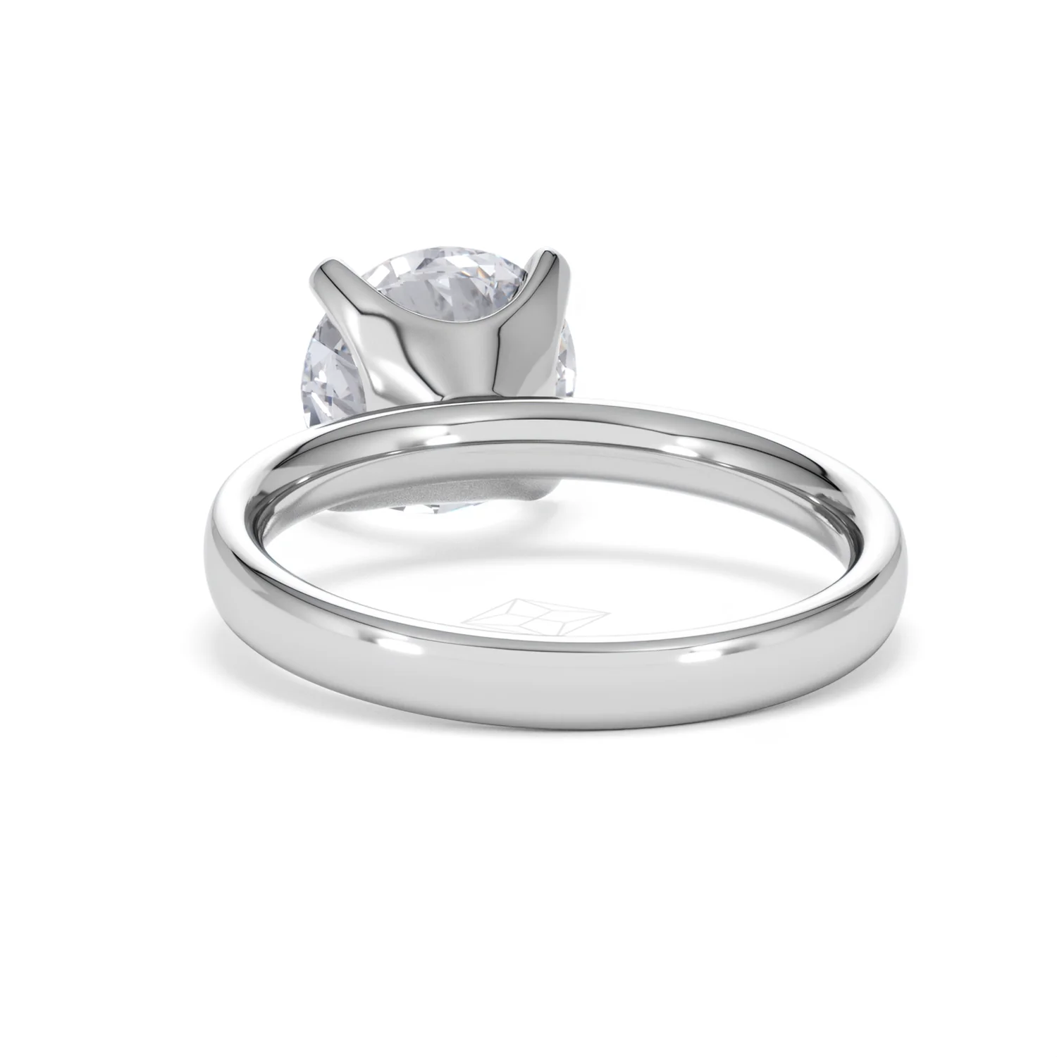 Origin 3.00ct Round Cut Lab Diamond Solitaire Engagement Ring in 18K White Gold - Image 50