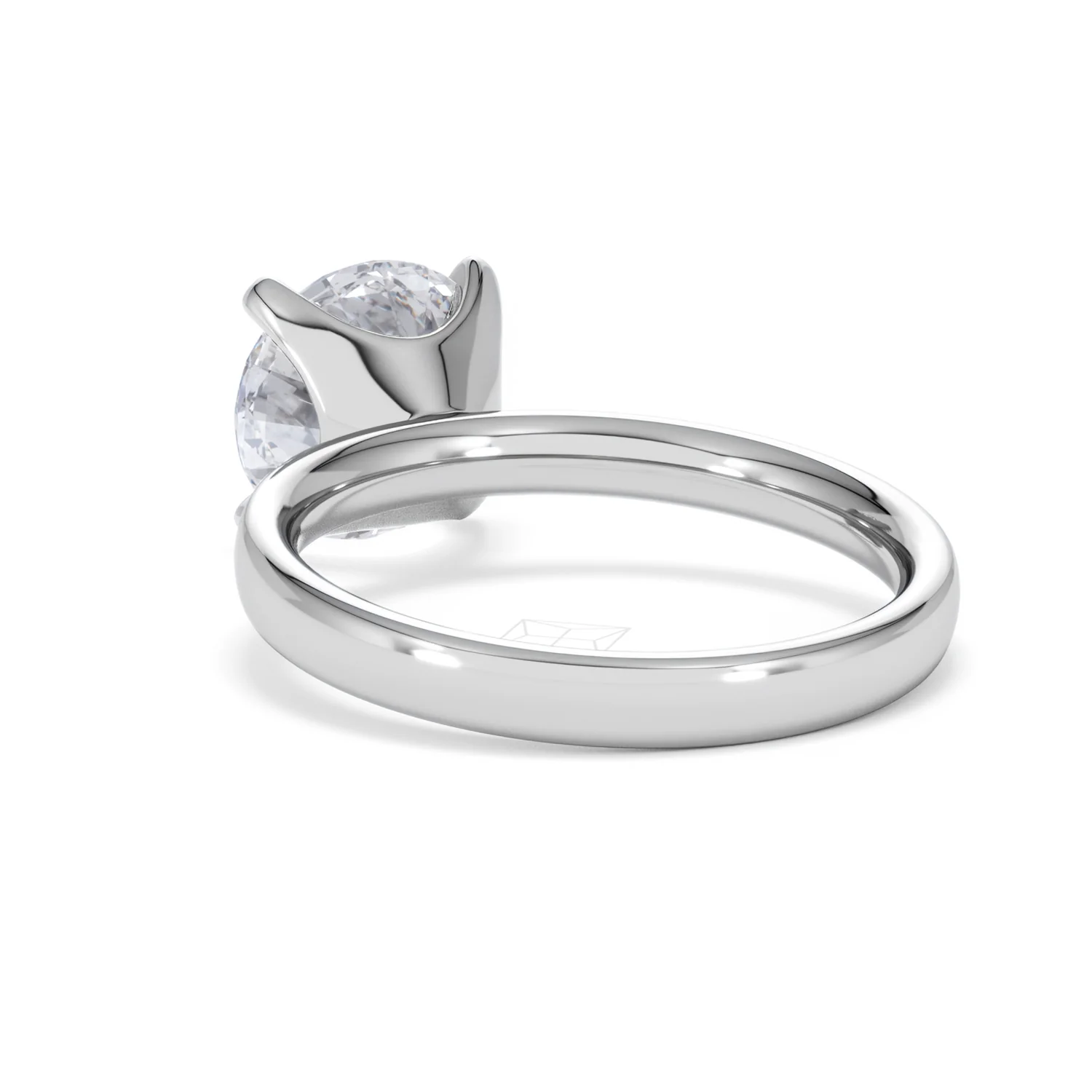 Origin 3.00ct Round Cut Lab Diamond Solitaire Engagement Ring in 18K White Gold - Image 53