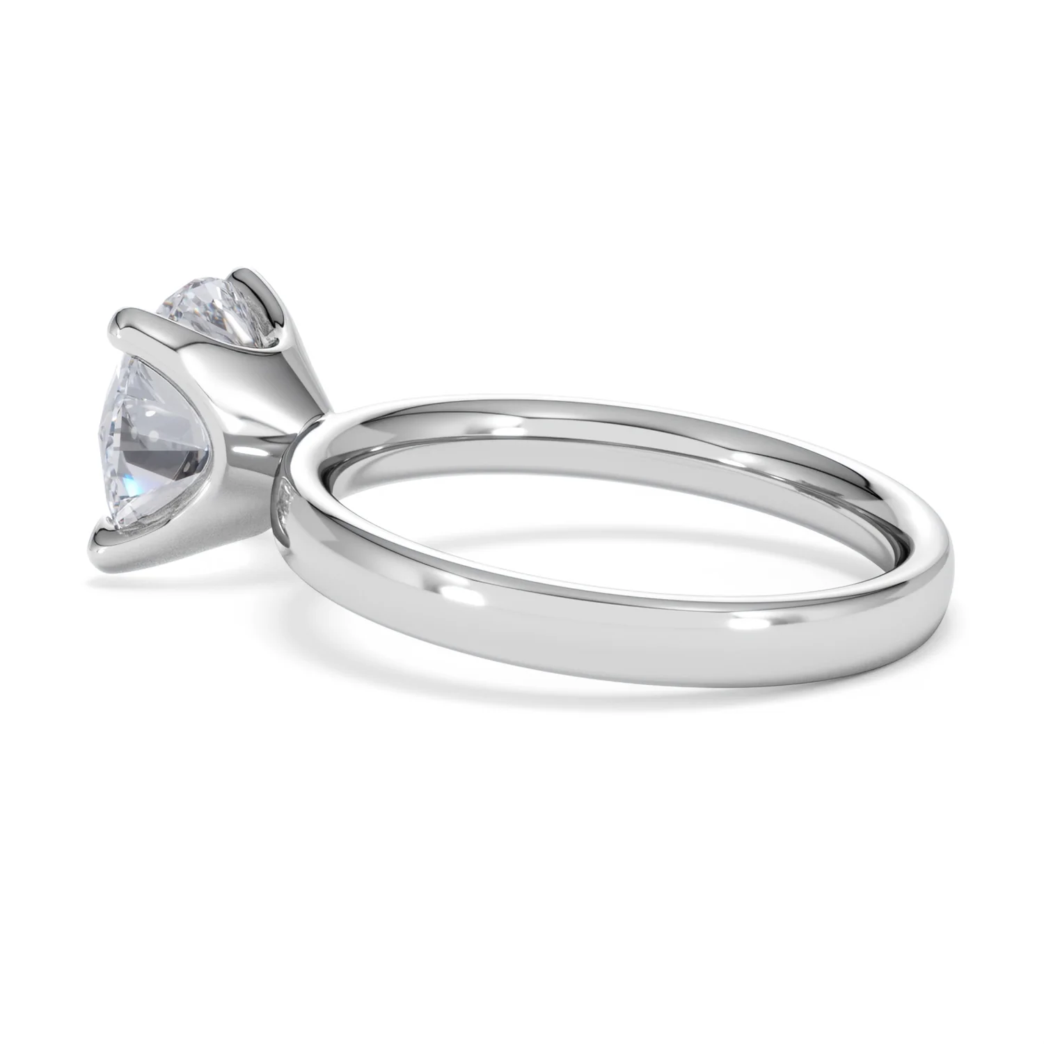 Origin 3.00ct Round Cut Lab Diamond Solitaire Engagement Ring in 18K White Gold - Image 61