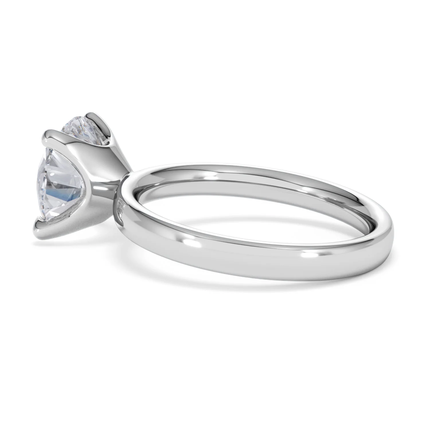 Origin 3.00ct Round Cut Lab Diamond Solitaire Engagement Ring in 18K White Gold - Image 62