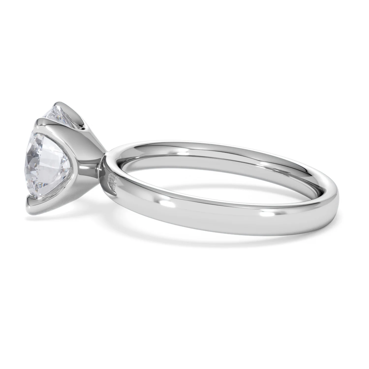 Origin 3.00ct Round Cut Lab Diamond Solitaire Engagement Ring in 18K White Gold - Image 65
