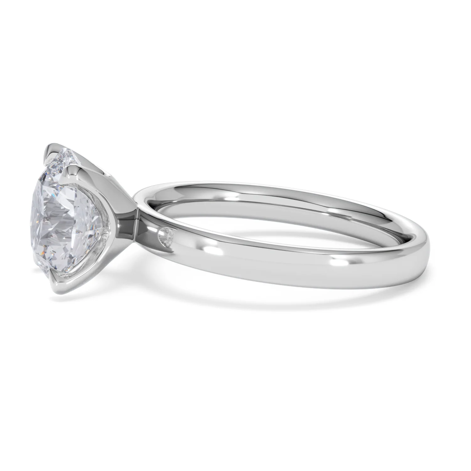 Origin 3.00ct Round Cut Lab Diamond Solitaire Engagement Ring in 18K White Gold - Image 70