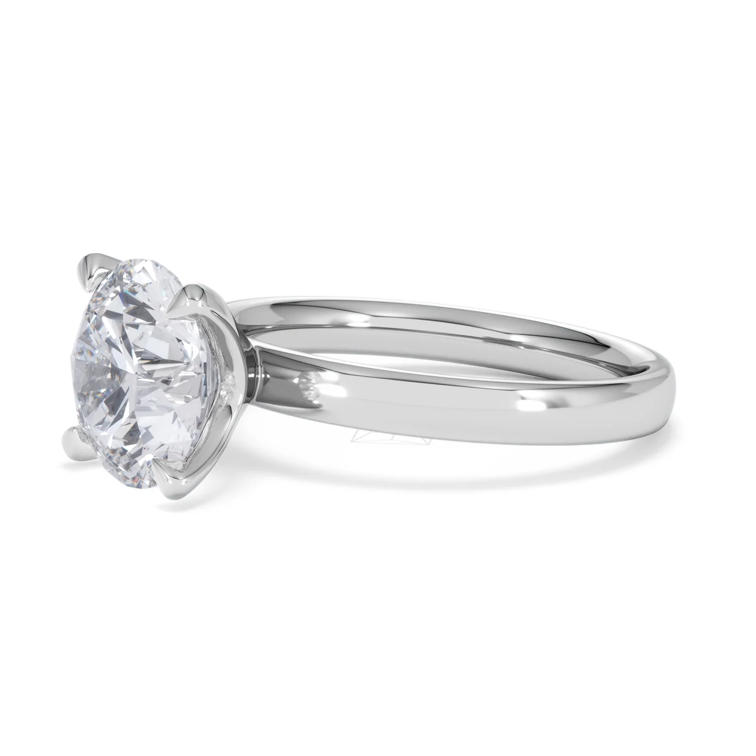 Origin 3.00ct Round Cut Lab Diamond Solitaire Engagement Ring in 18K White Gold - Image 75