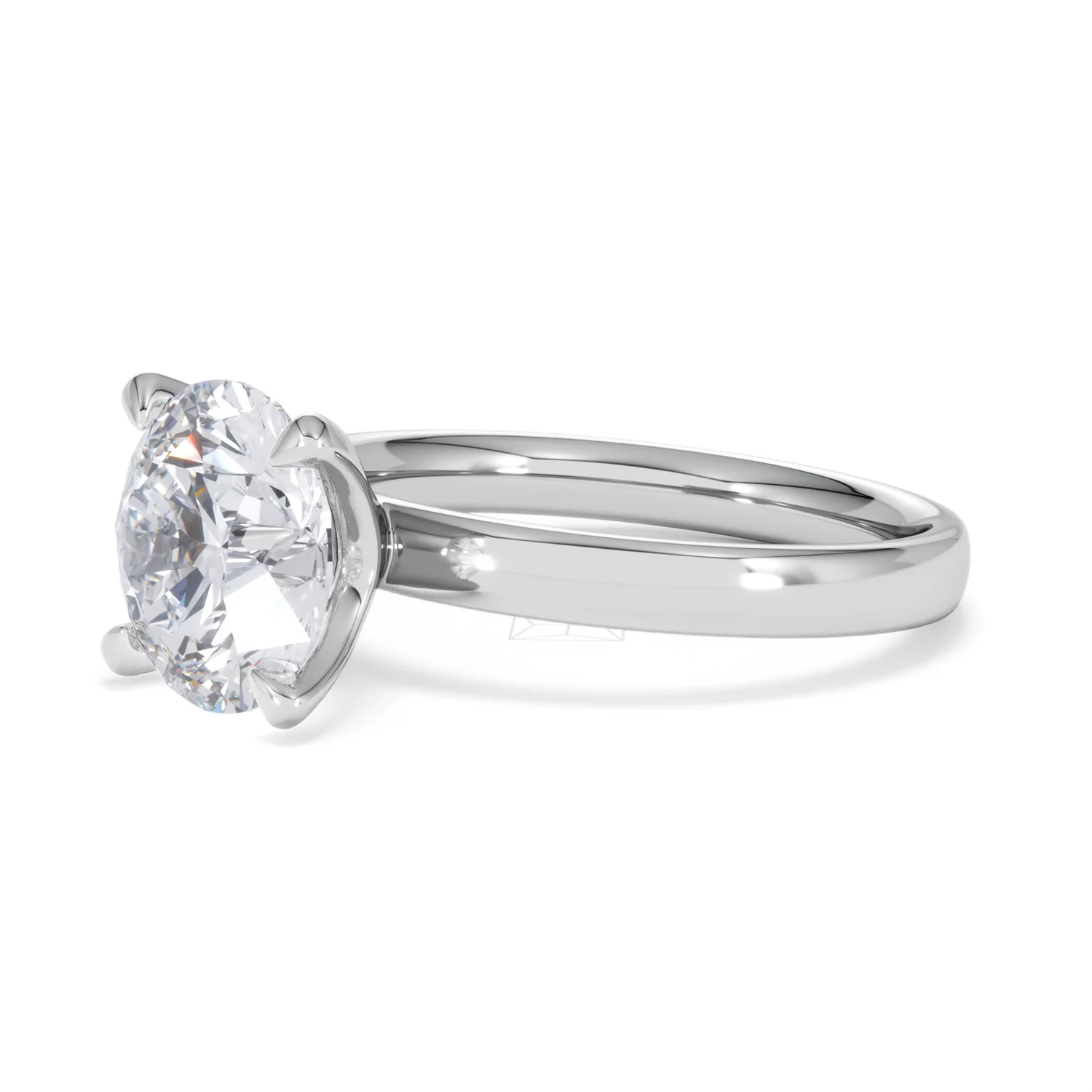 Origin 3.00ct Round Cut Lab Diamond Solitaire Engagement Ring in 18K White Gold - Image 76