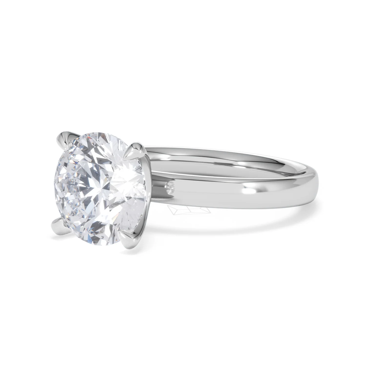 Origin 3.00ct Round Cut Lab Diamond Solitaire Engagement Ring in 18K White Gold - Image 79