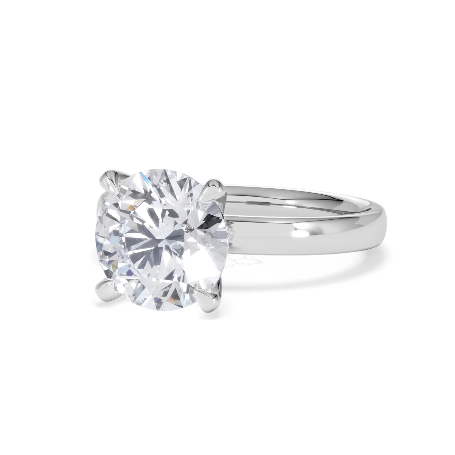 Origin 3.00ct Round Cut Lab Diamond Solitaire Engagement Ring in 18K White Gold - Image 82