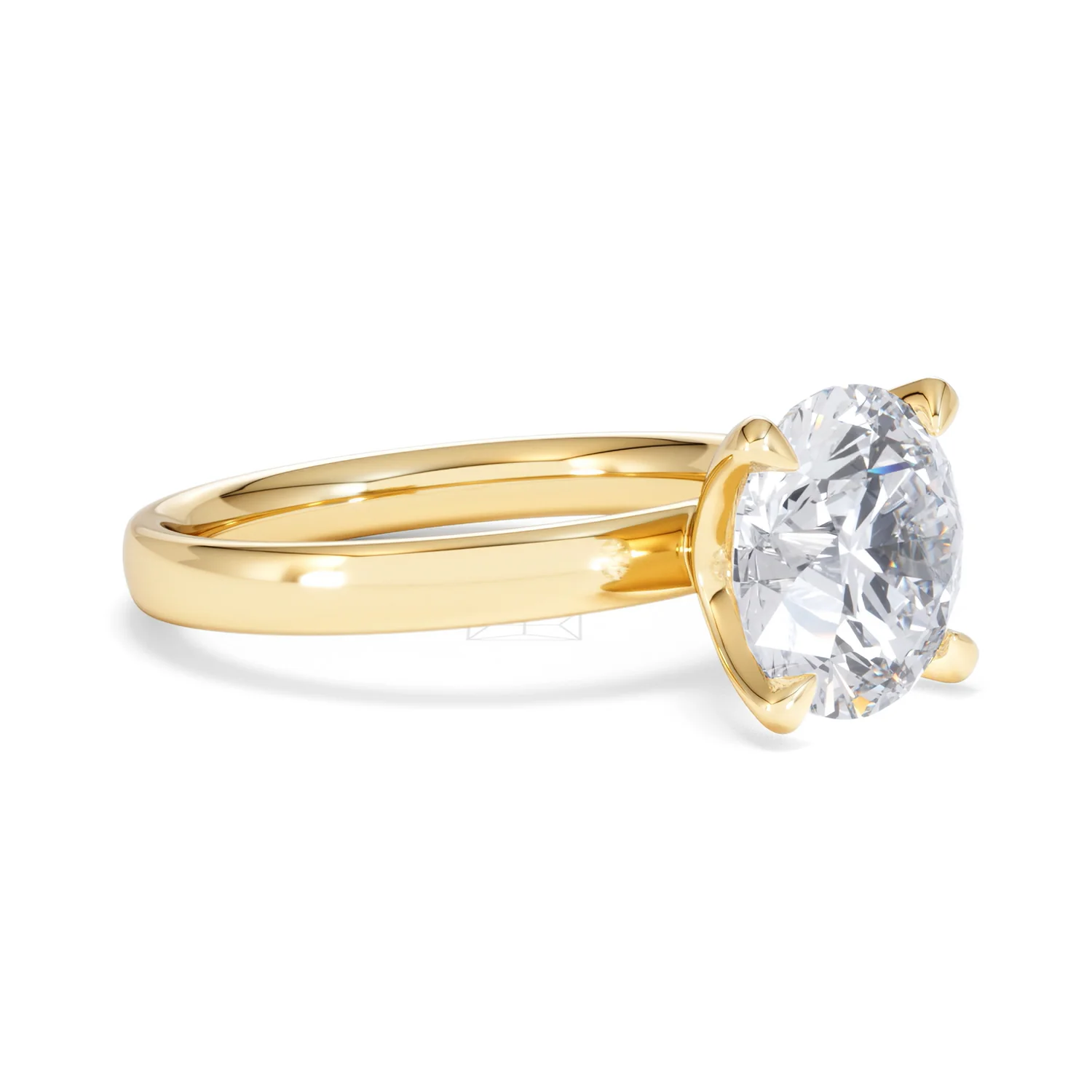Origin 3.00ct Round Cut Lab Diamond Solitaire Engagement Ring in 18K Yellow Gold - Image 17